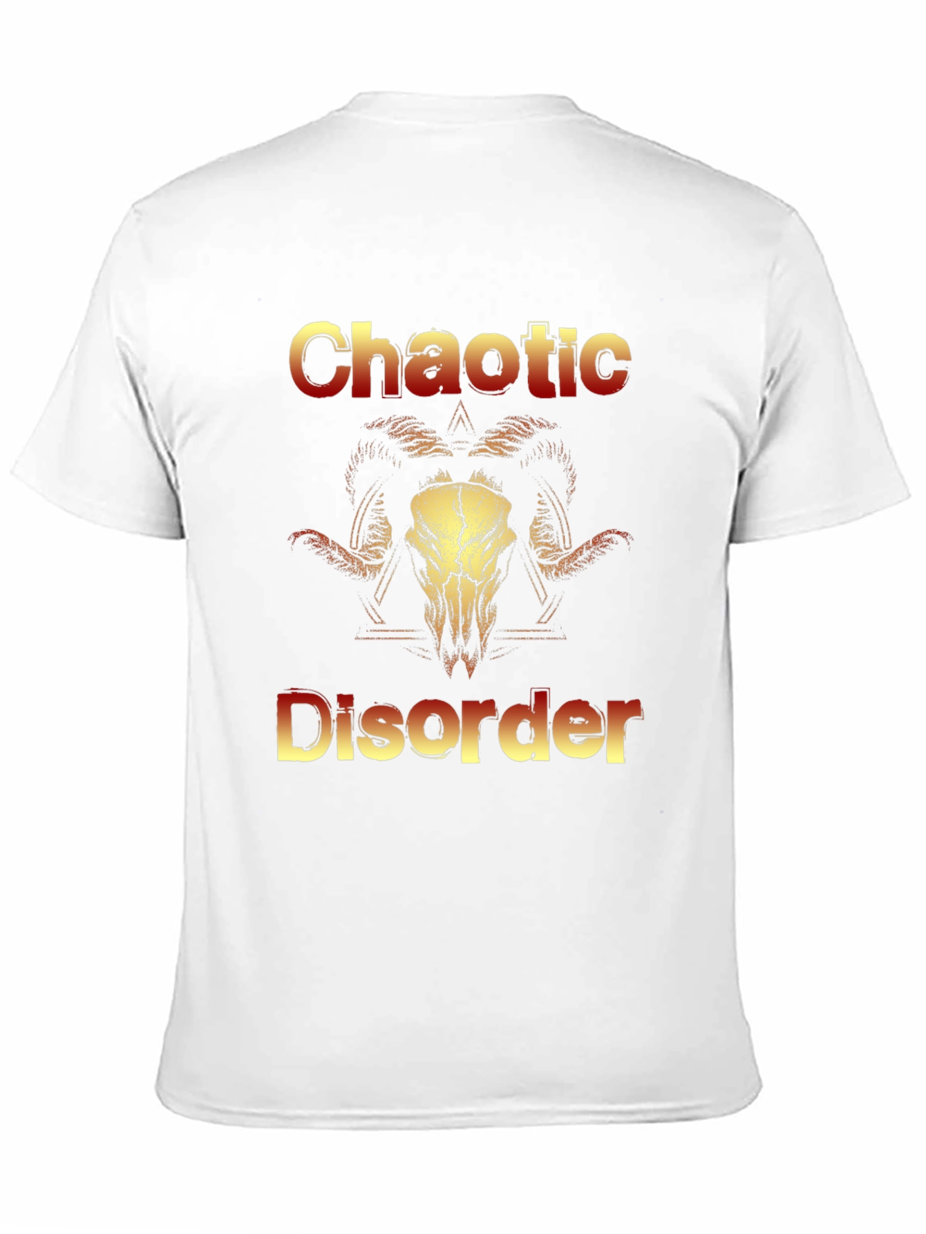 Chaotic Disorder Ram Skull Graphic Tee