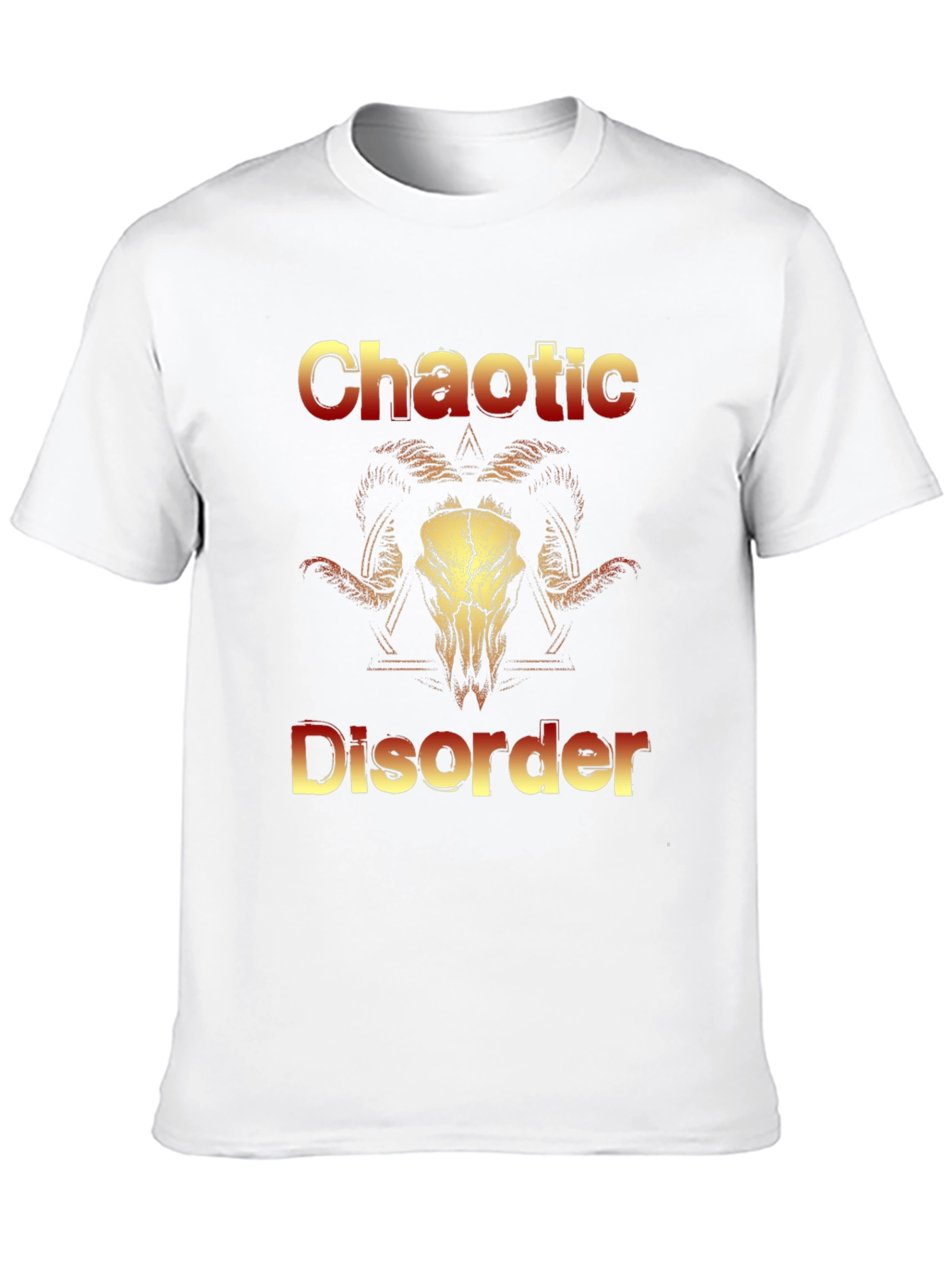 Chaotic Disorder Ram Skull Graphic Tee