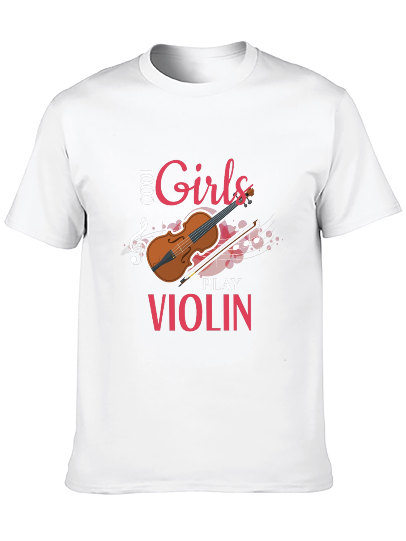 Cool Girls Play Violin Graphic Tee Shirt