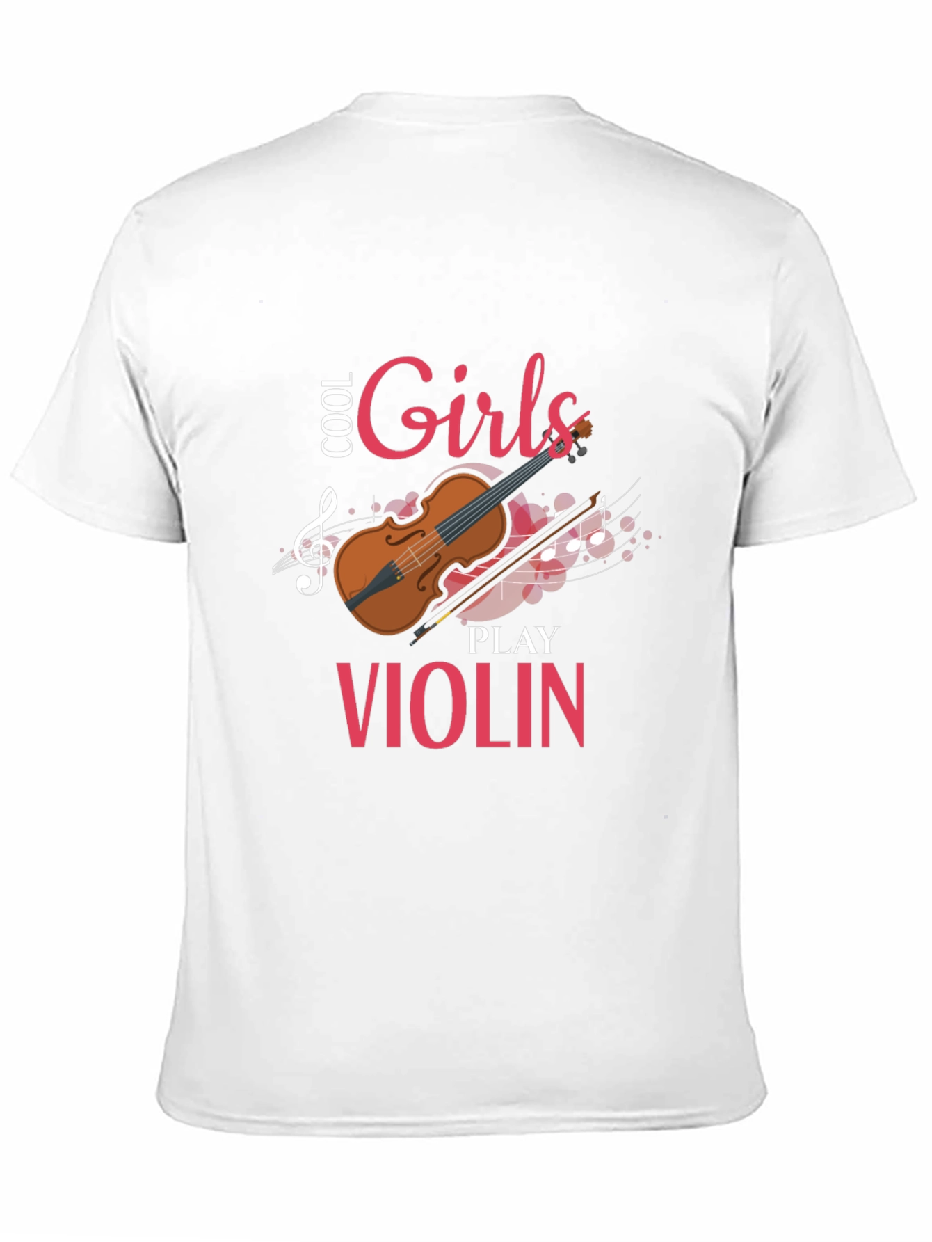 Cool Girls Play Violin Graphic Tee Shirt