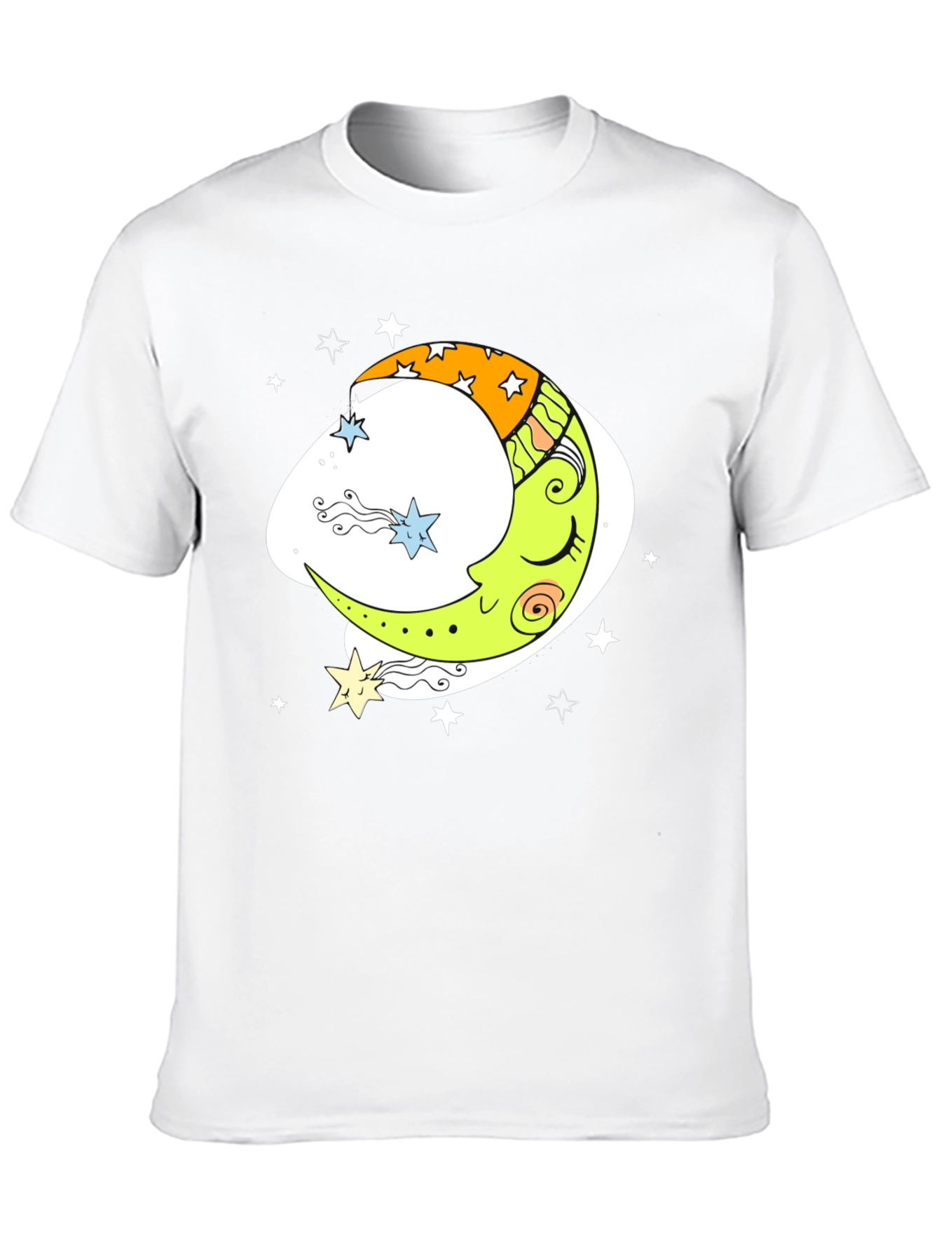 Dreamy Moon Graphic Tee - Black Comfort