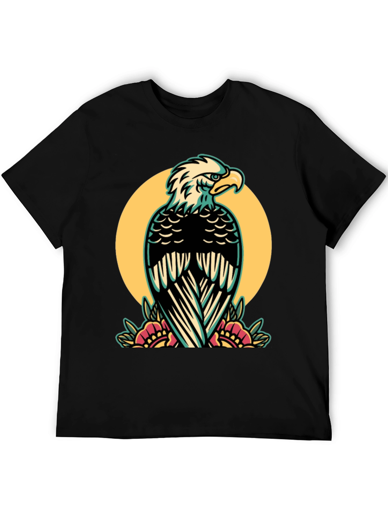 Eagle Graphic Tee - Stylish Mens Black T-Shirt