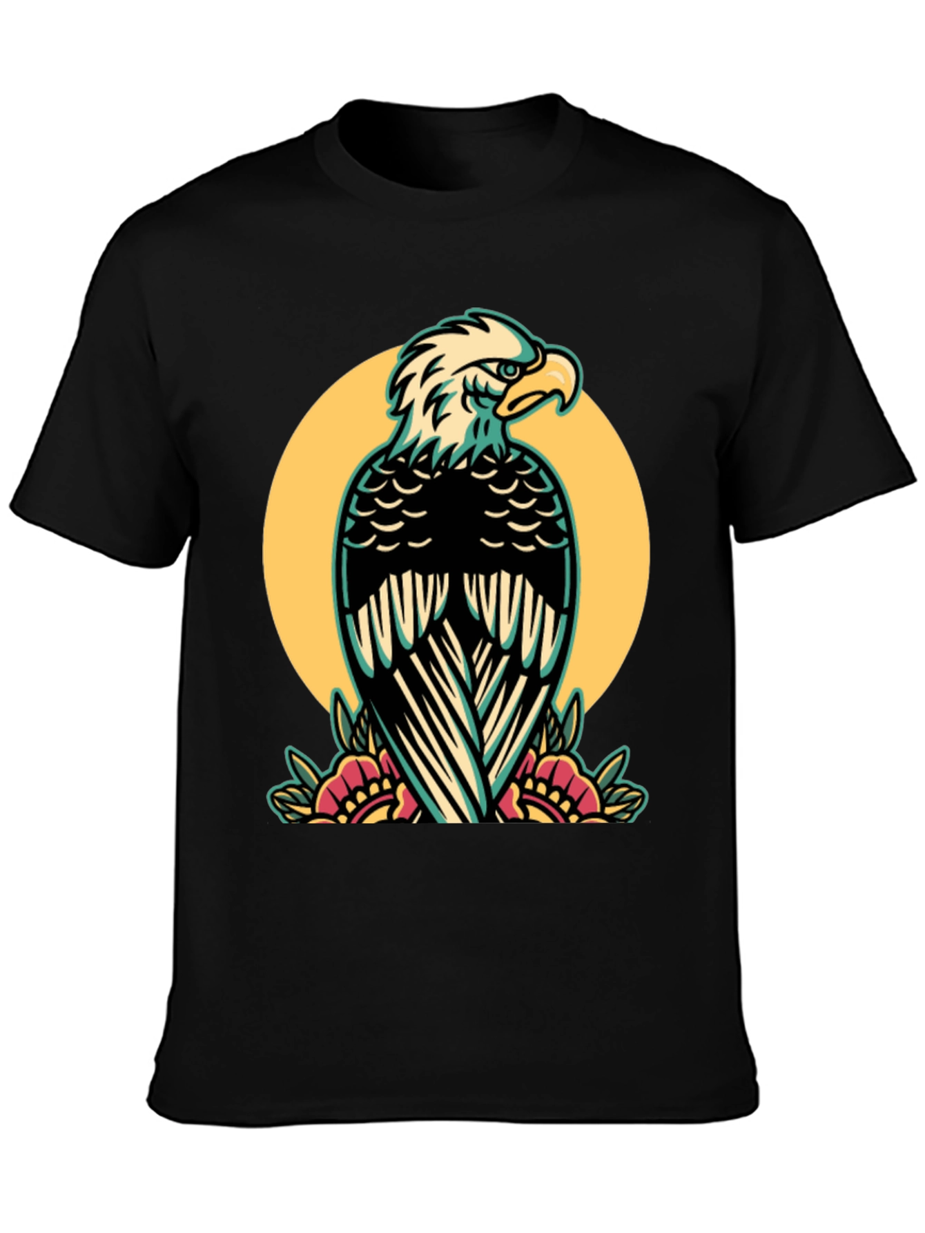 Eagle Graphic Tee - Stylish Mens Black T-Shirt