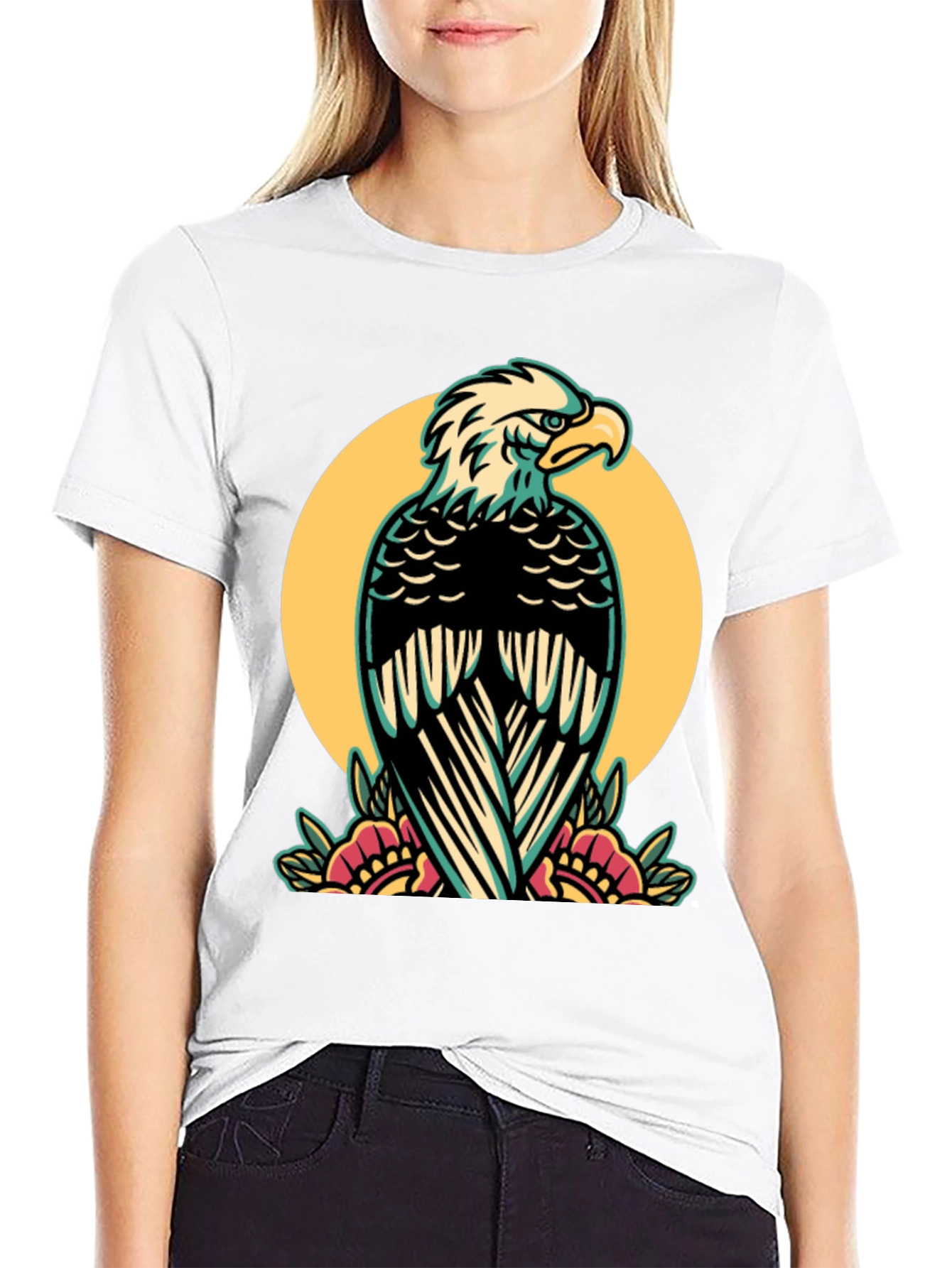 Eagle Graphic Tee - Stylish Mens Black T-Shirt