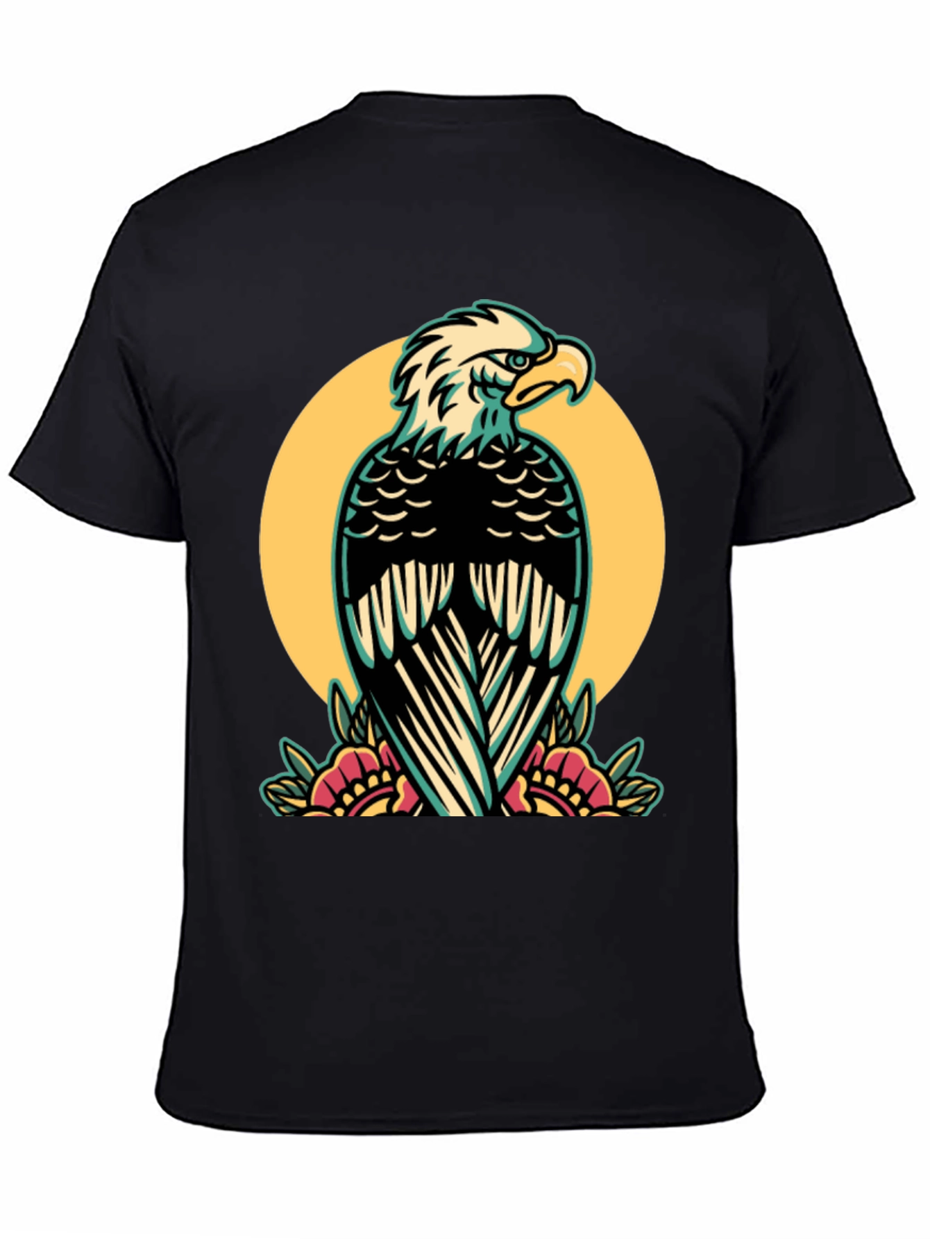 Eagle Graphic Tee - Stylish Mens Black T-Shirt