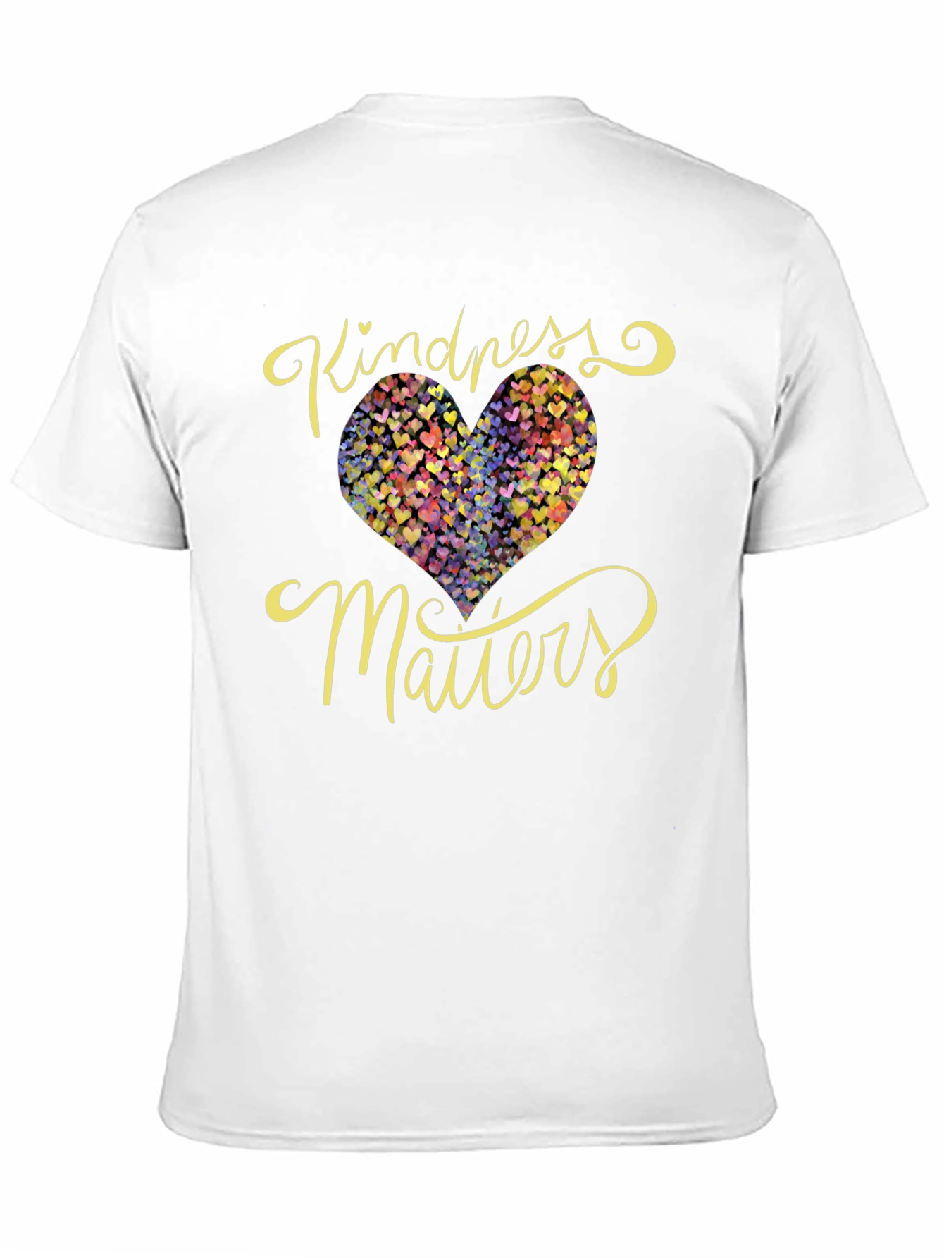 Kindness Matters Heart Graphic Black T-Shirt