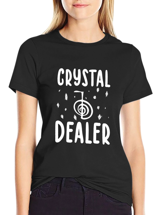 Crystal Dealer Graphic T-Shirt - Black Cotton Tee
