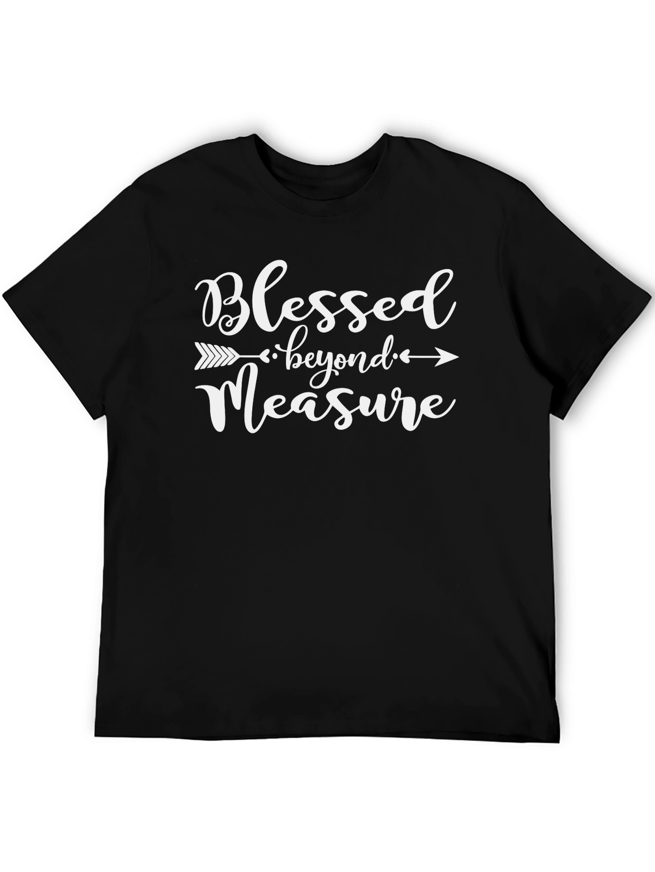 Blessed Beyond Measure Black Cotton T-Shirt