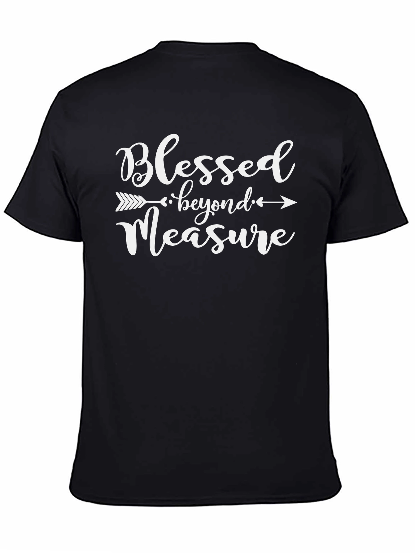 Blessed Beyond Measure Black Cotton T-Shirt