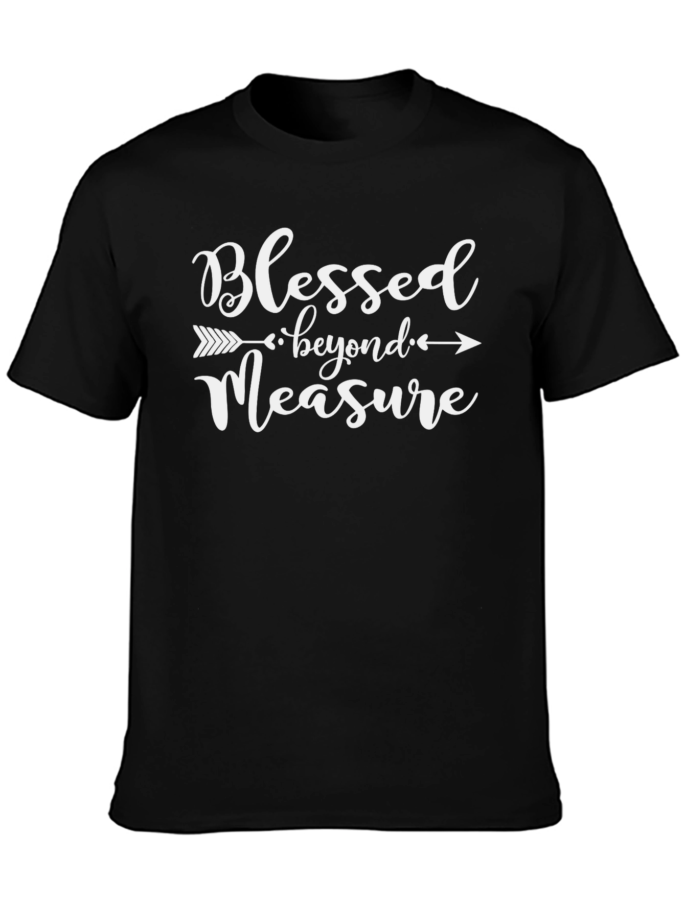 Blessed Beyond Measure Black Cotton T-Shirt