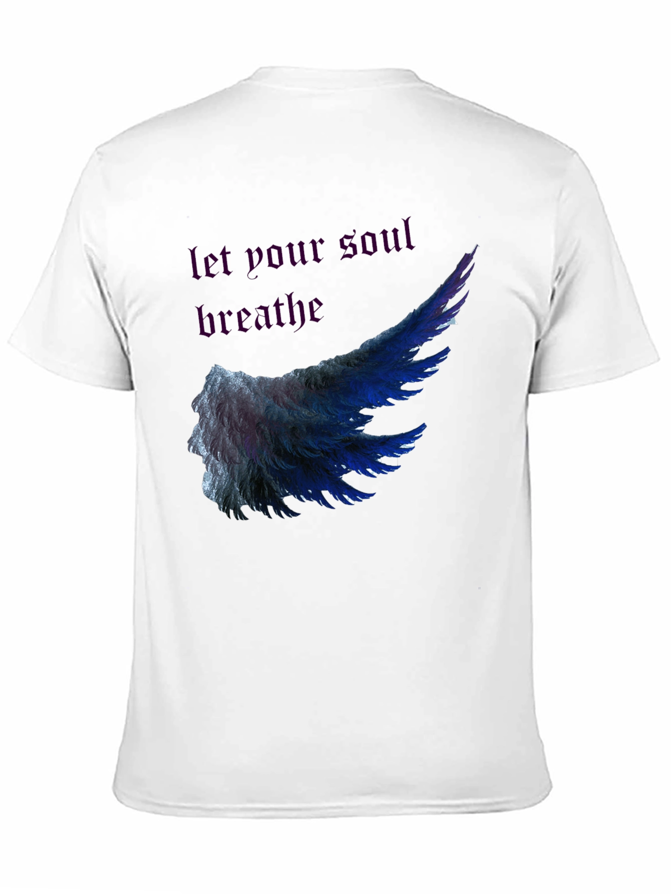 Soul Breathe Wing Graphic Tee - Mens Black T-Shirt