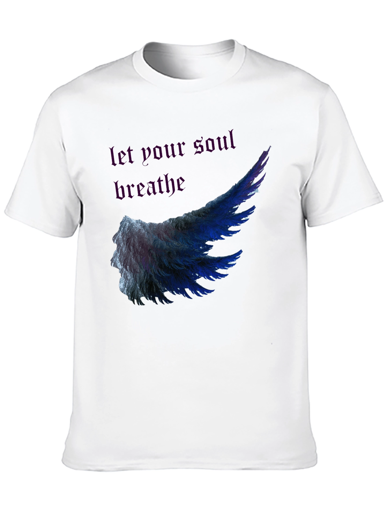 Soul Breathe Wing Graphic Tee - Mens Black T-Shirt