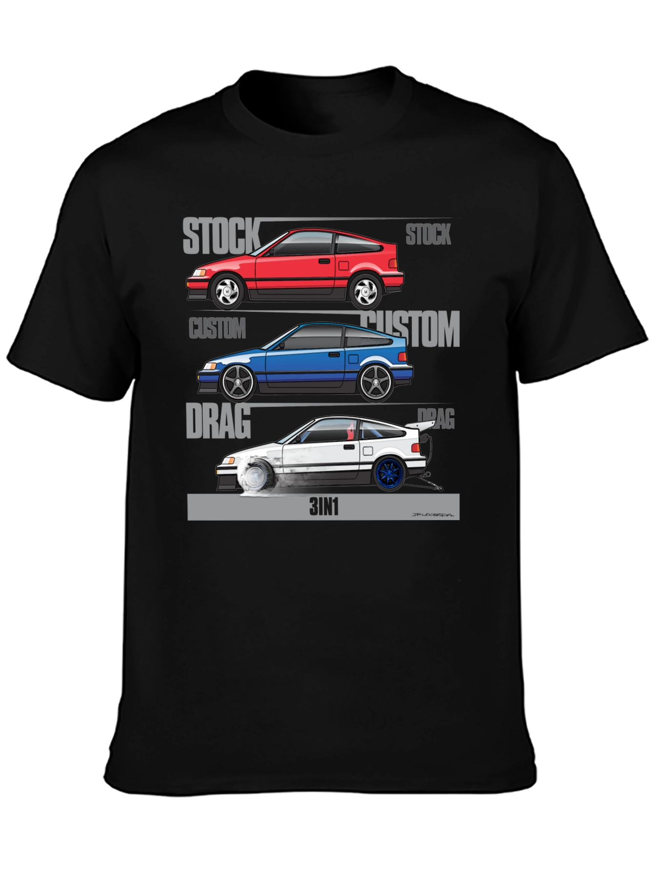 3IN1 Car T-Shirt