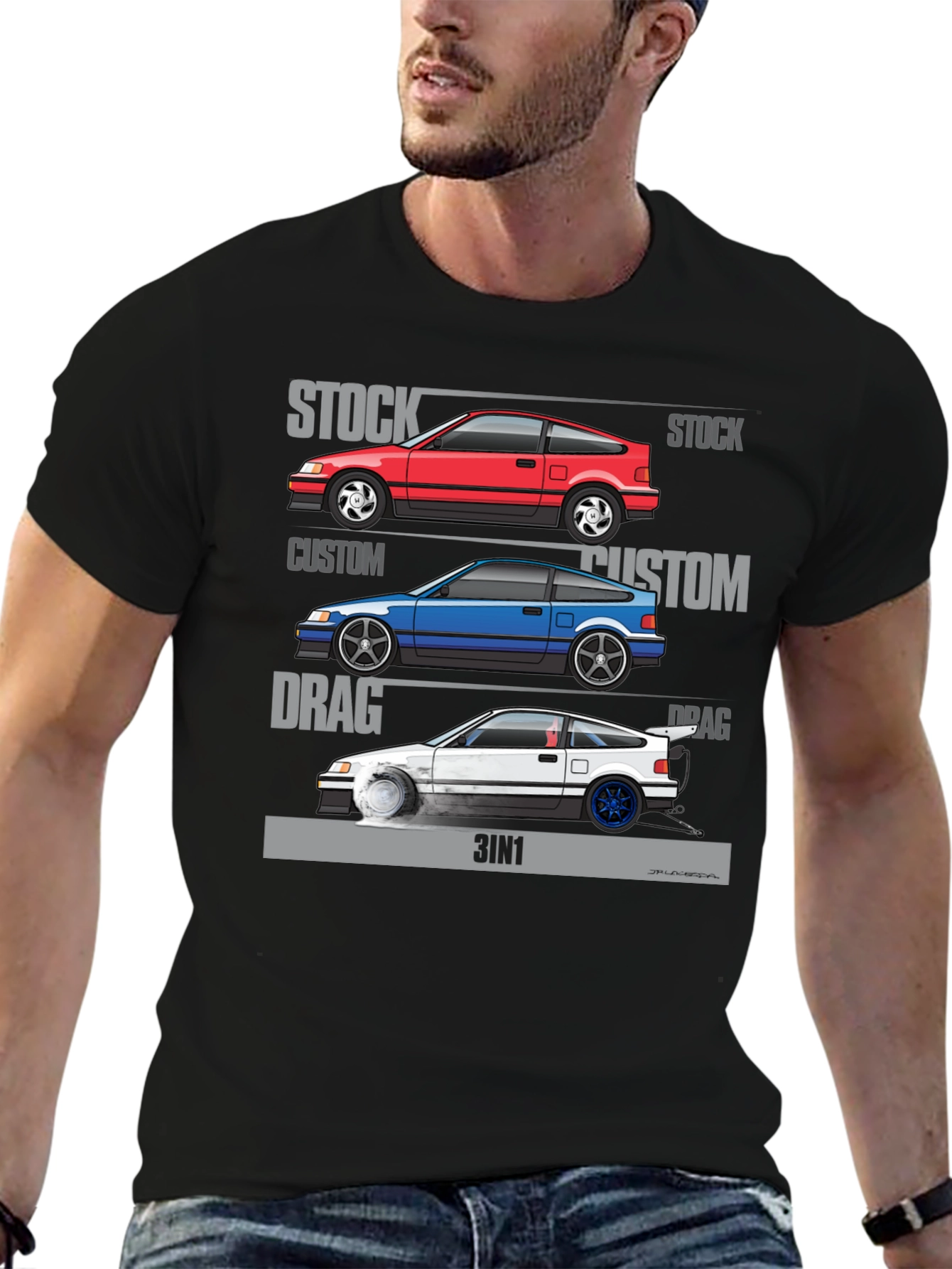 3IN1 Car T-Shirt