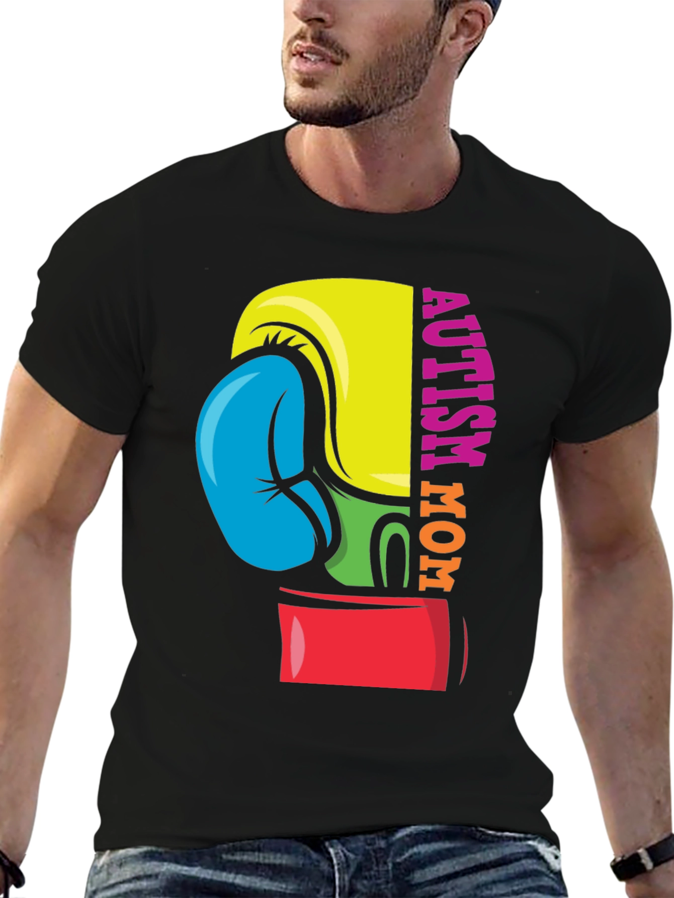 Autism Mom Boxing Glove T-Shirt