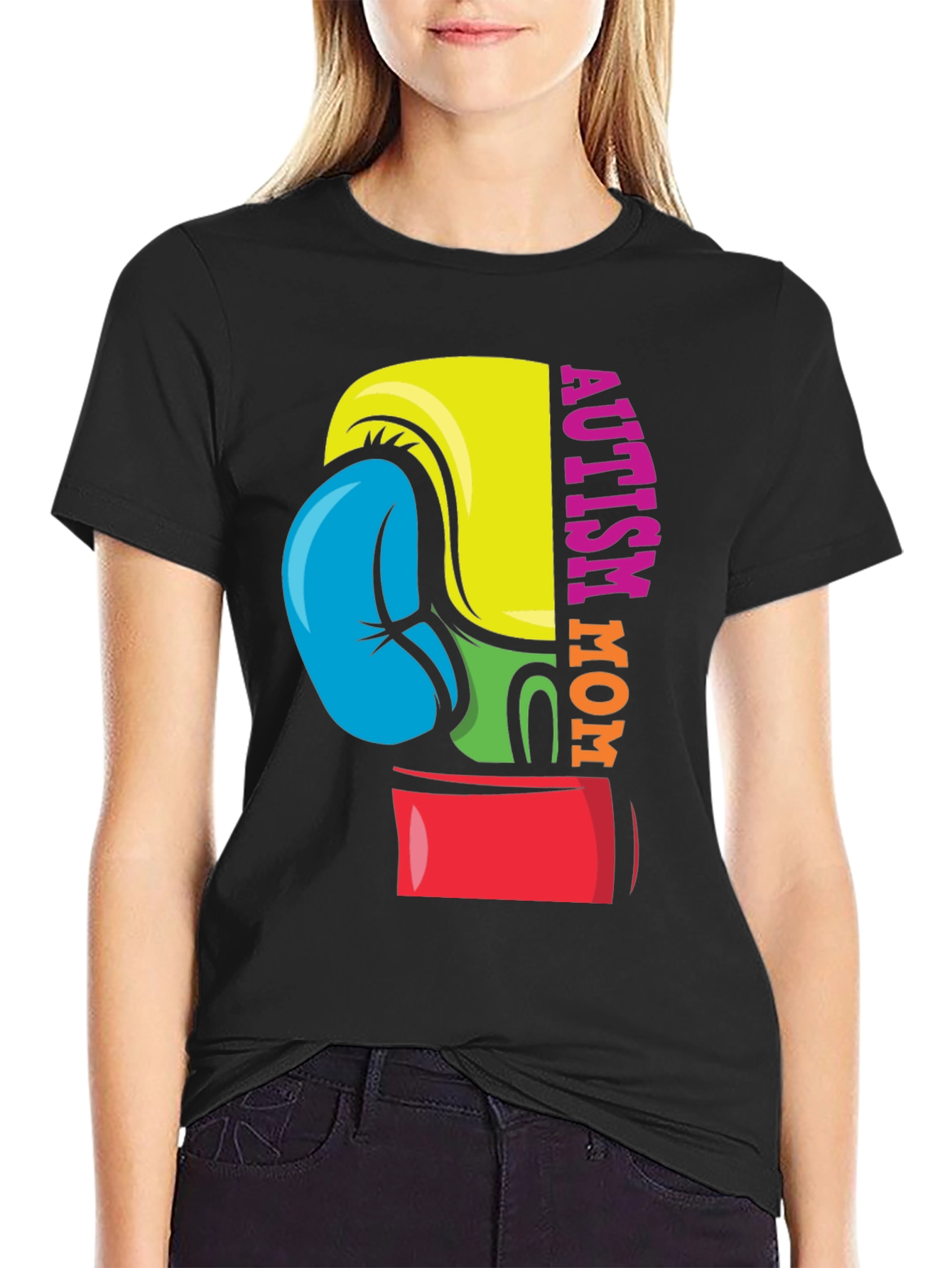Autism Mom Boxing Glove T-Shirt
