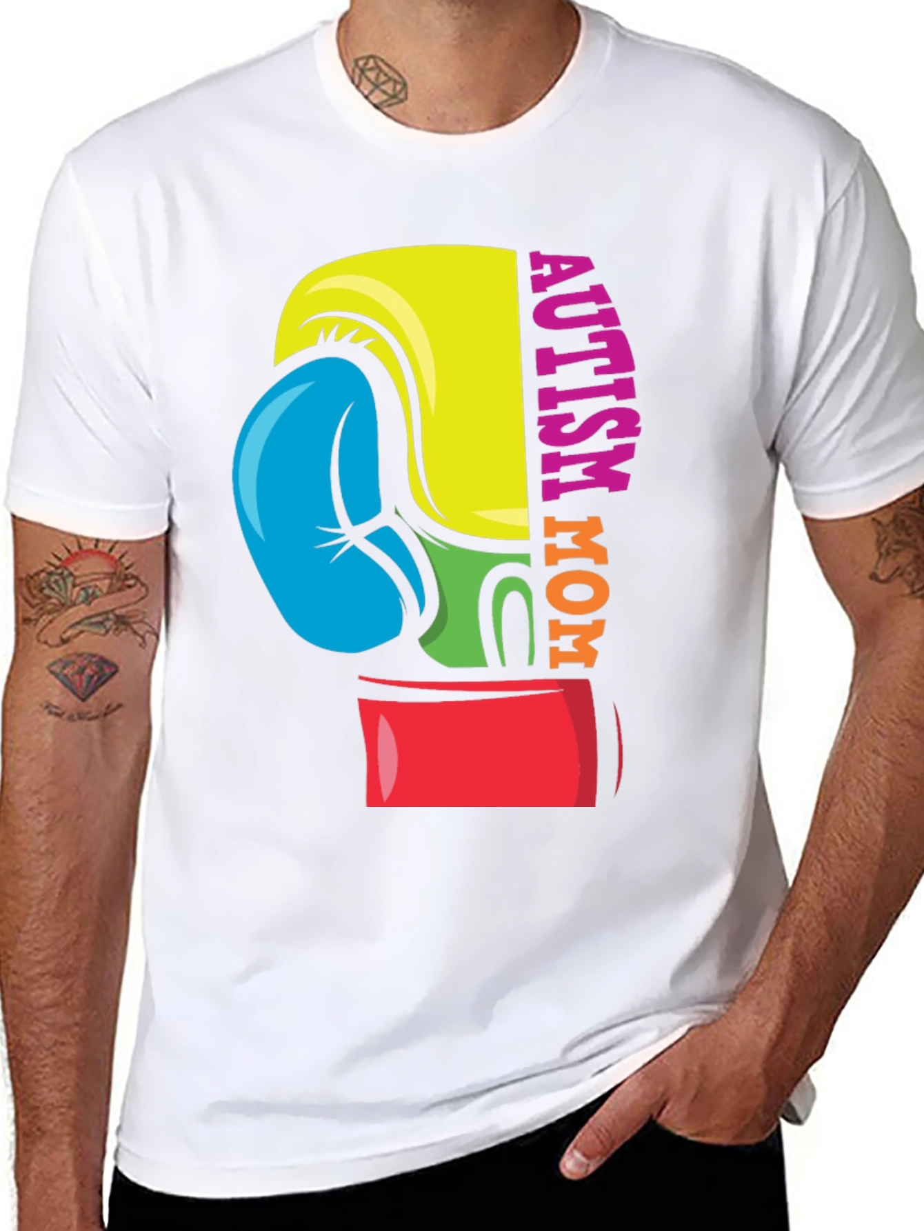 Autism Mom Boxing Glove T-Shirt