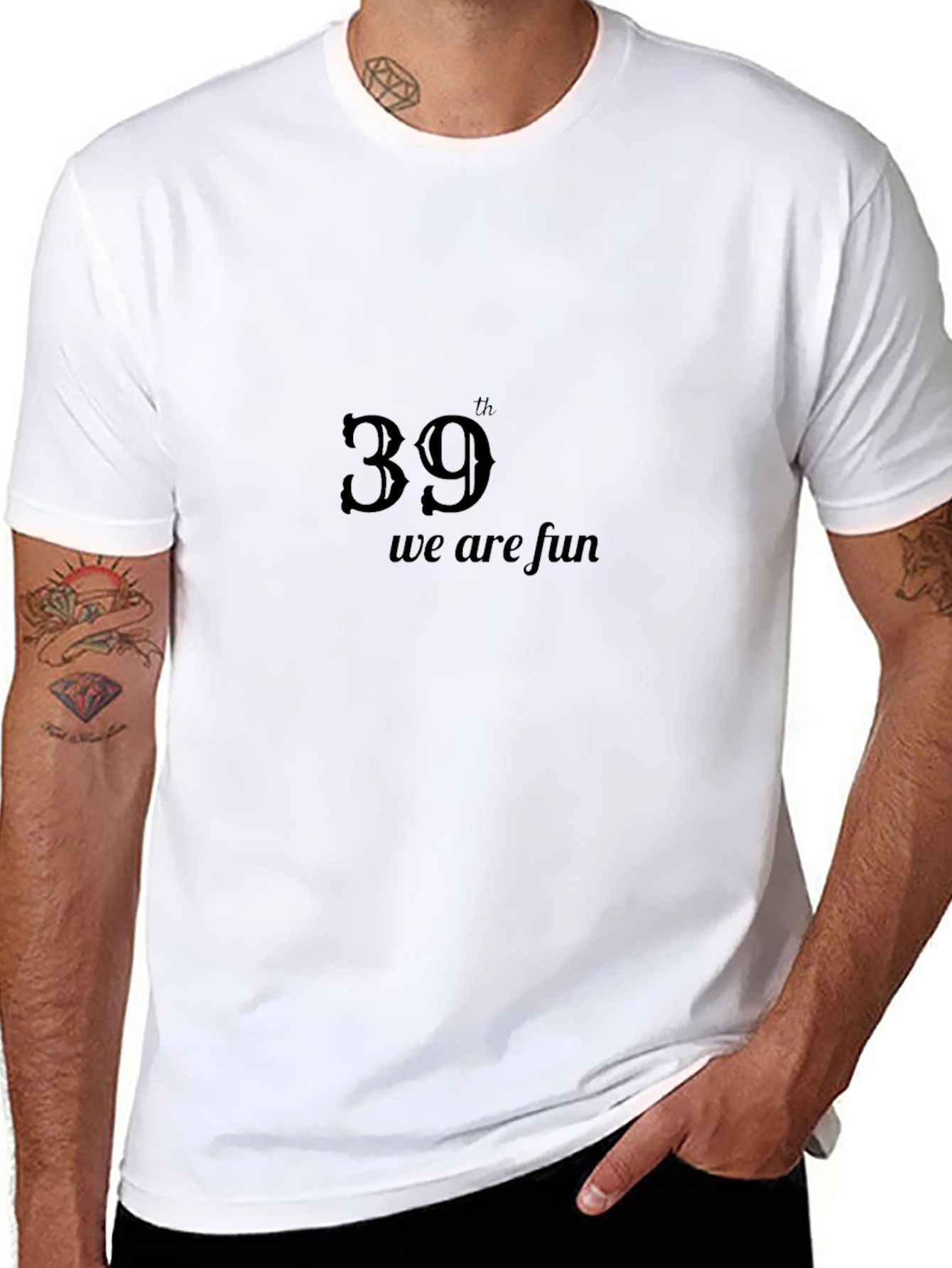 Fun 39th Birthday Black T-Shirt