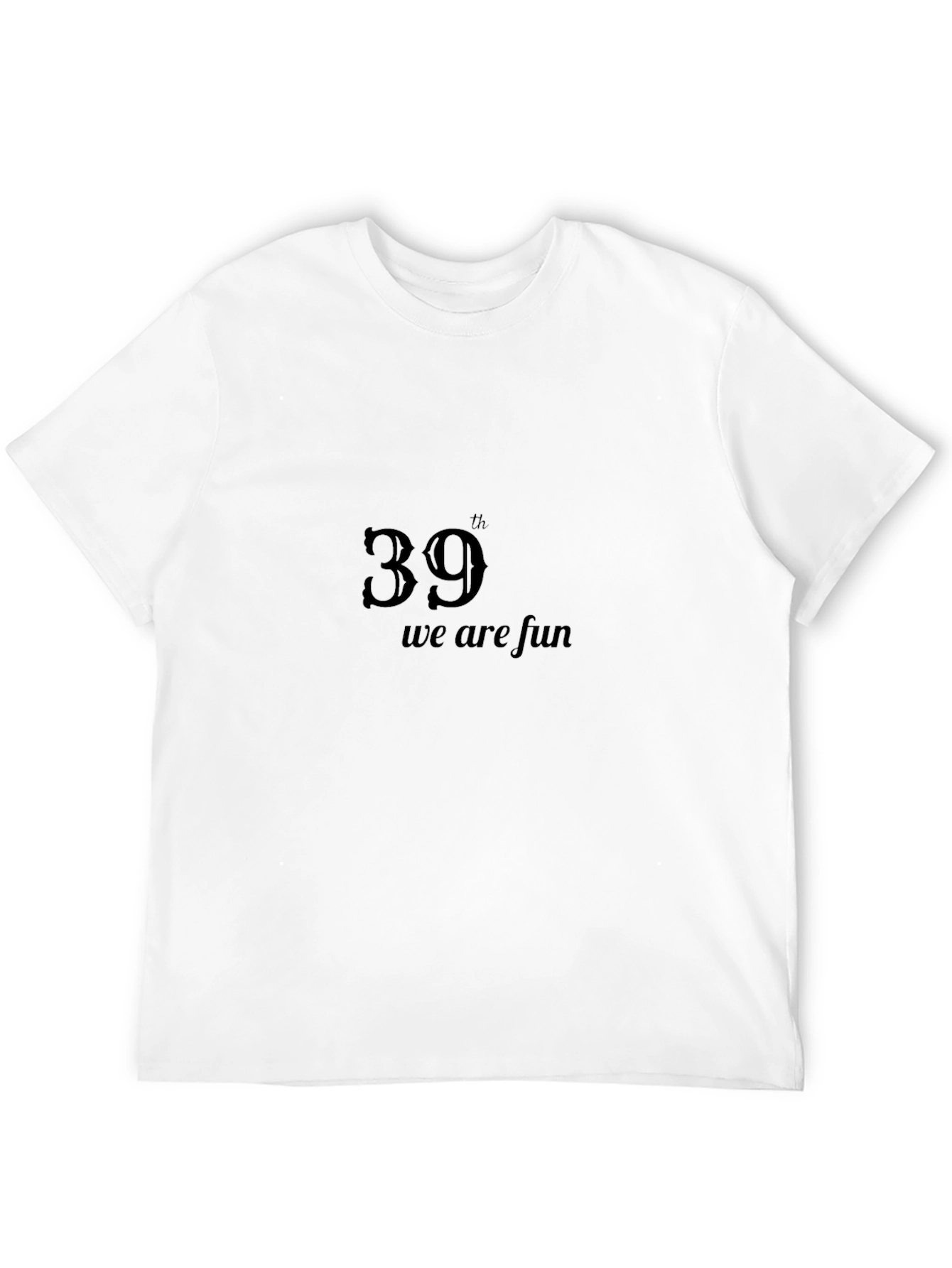Fun 39th Birthday Black T-Shirt
