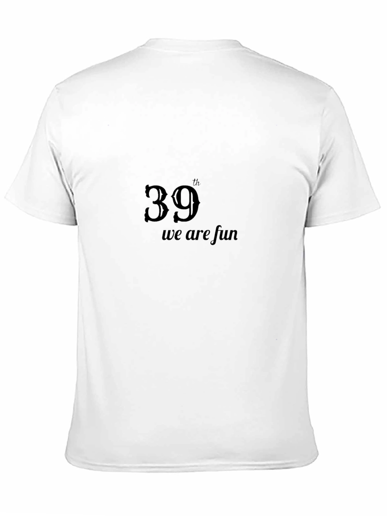 Fun 39th Birthday Black T-Shirt