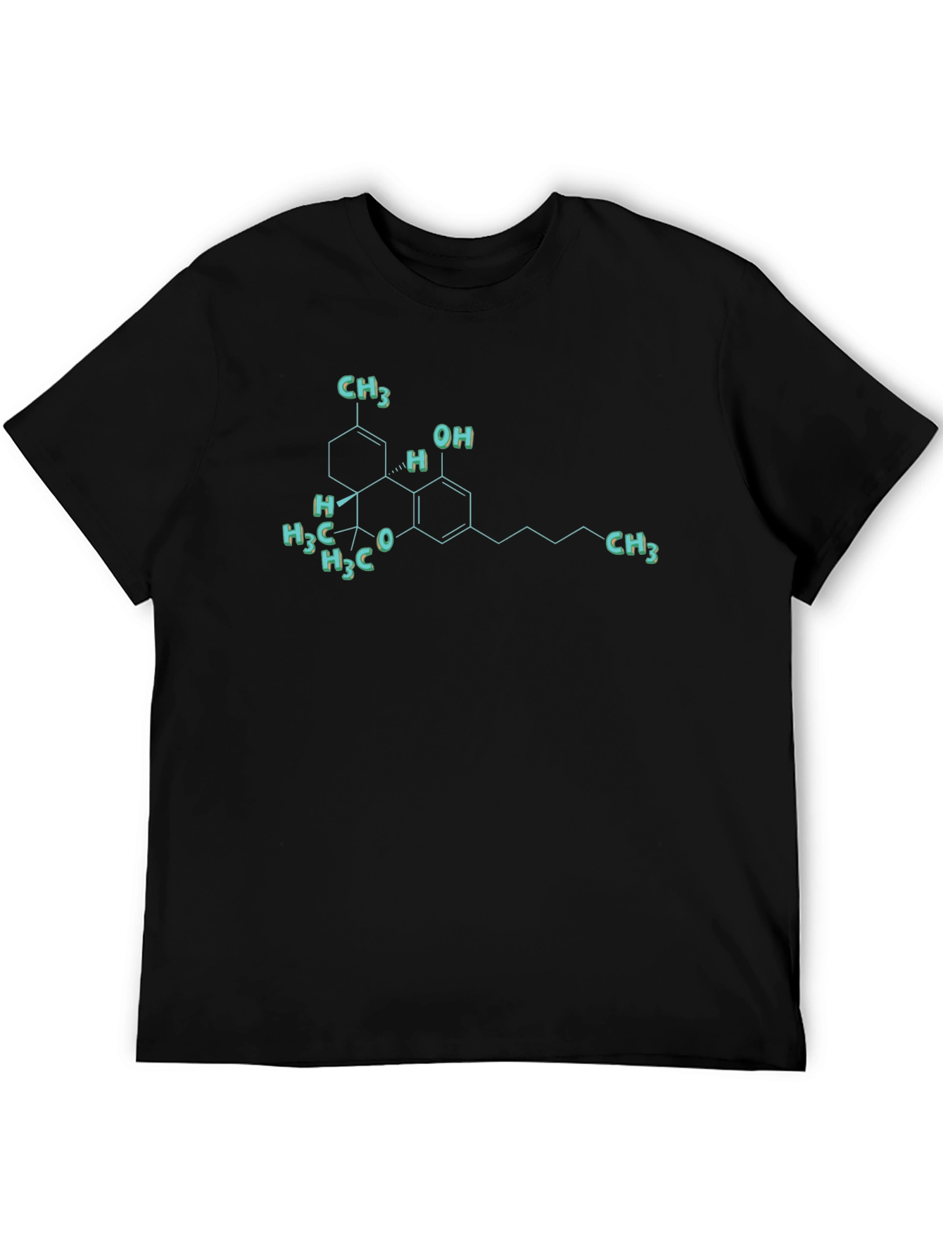 THC Molecule T-Shirt - Science Graphic Tee