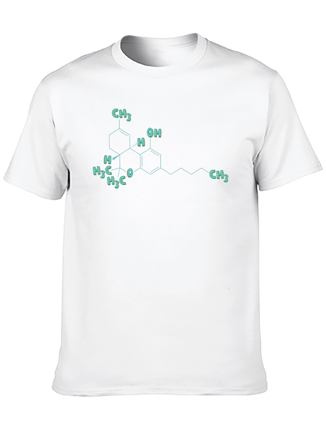 THC Molecule T-Shirt - Science Graphic Tee