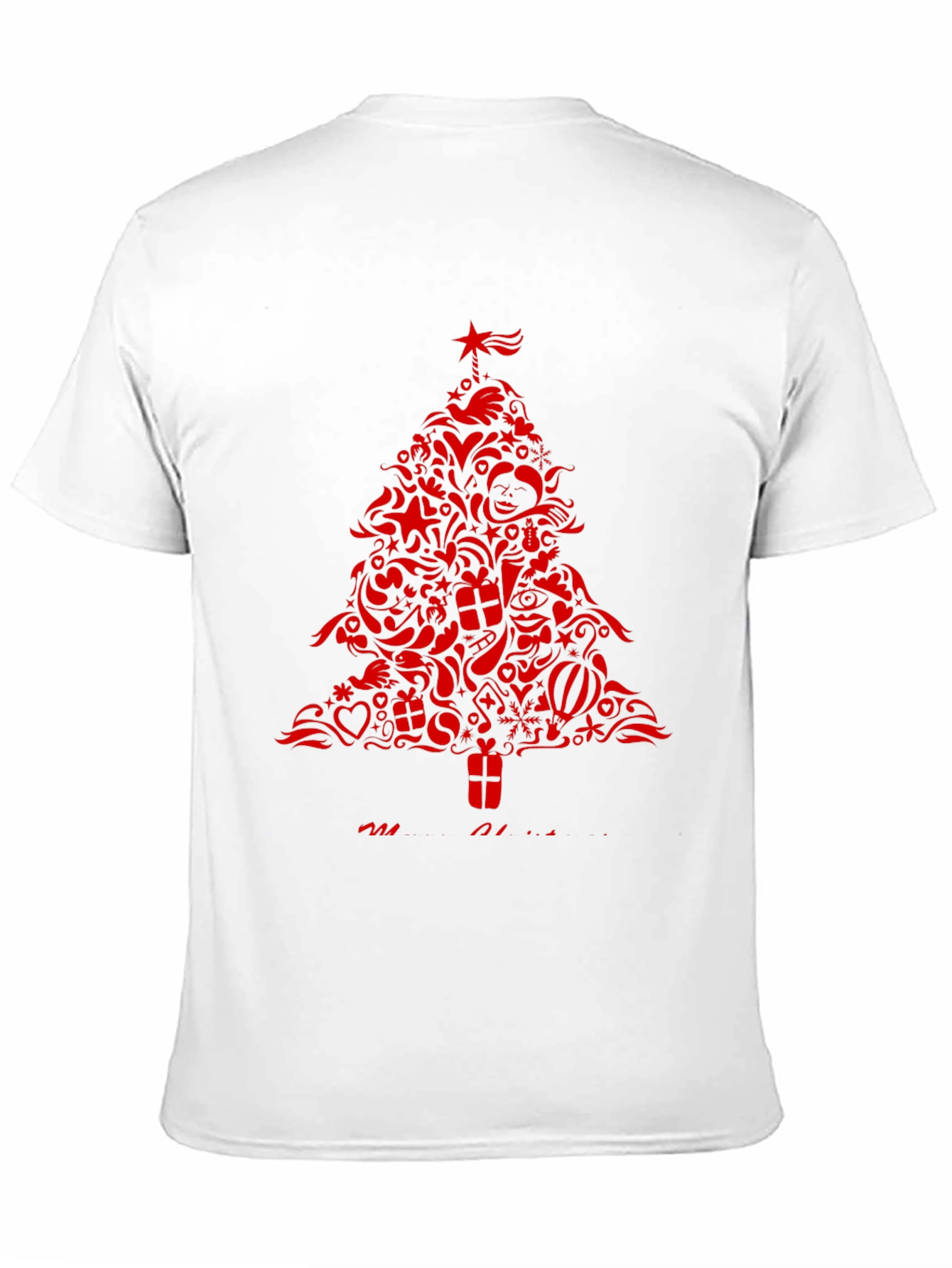 Festive Christmas Tree Graphic Tee - Holiday Style