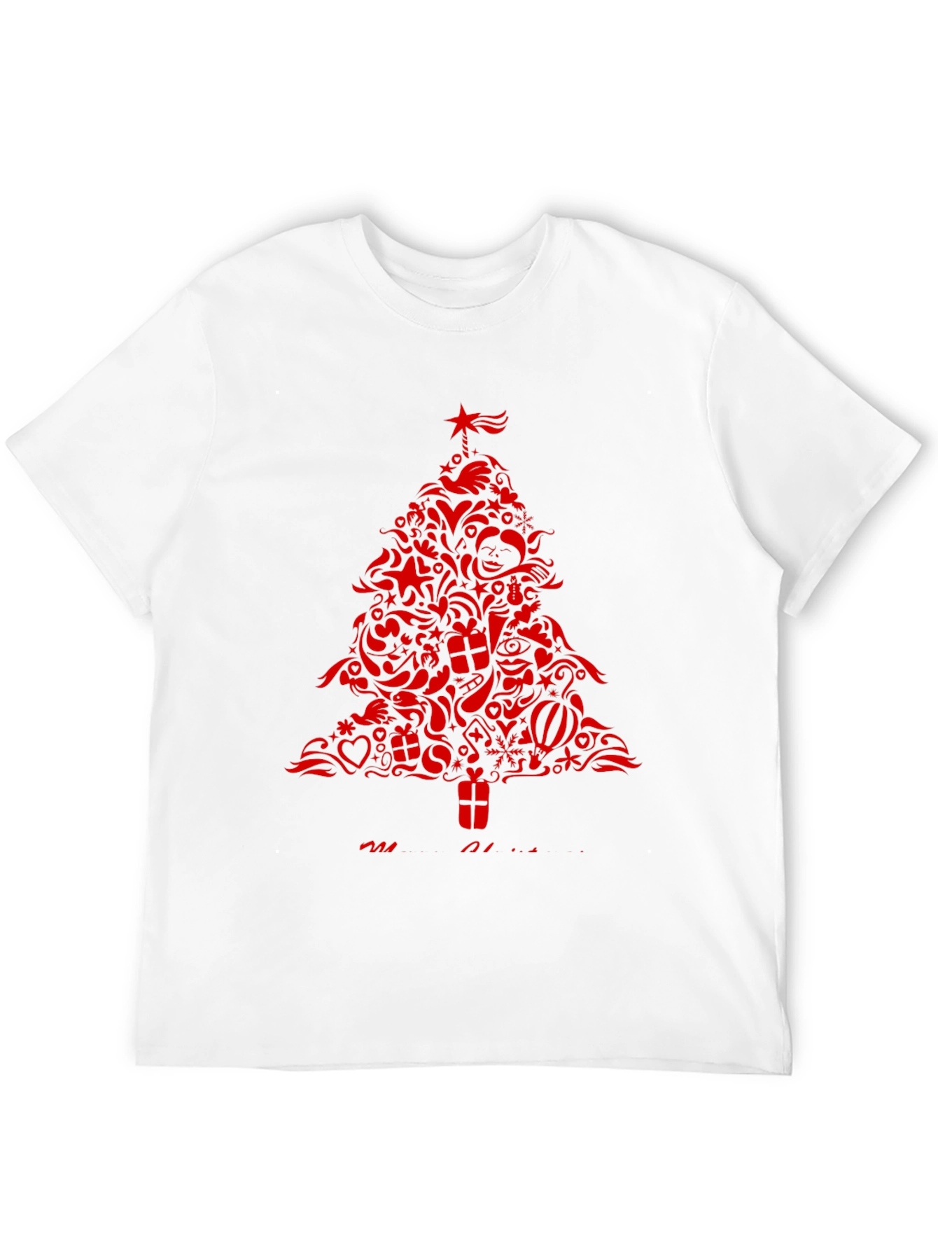 Festive Christmas Tree Graphic Tee - Holiday Style