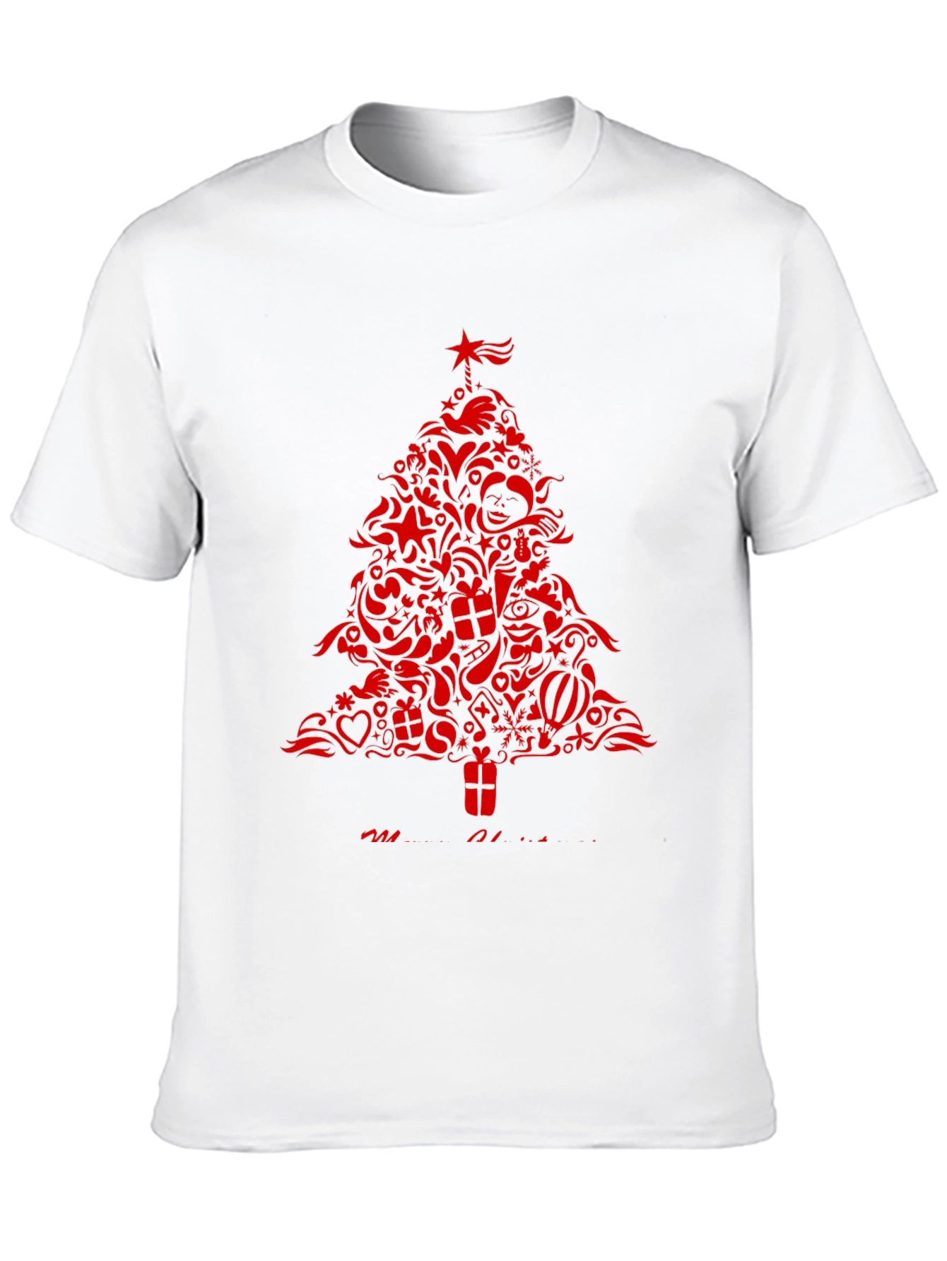 Festive Christmas Tree Graphic Tee - Holiday Style