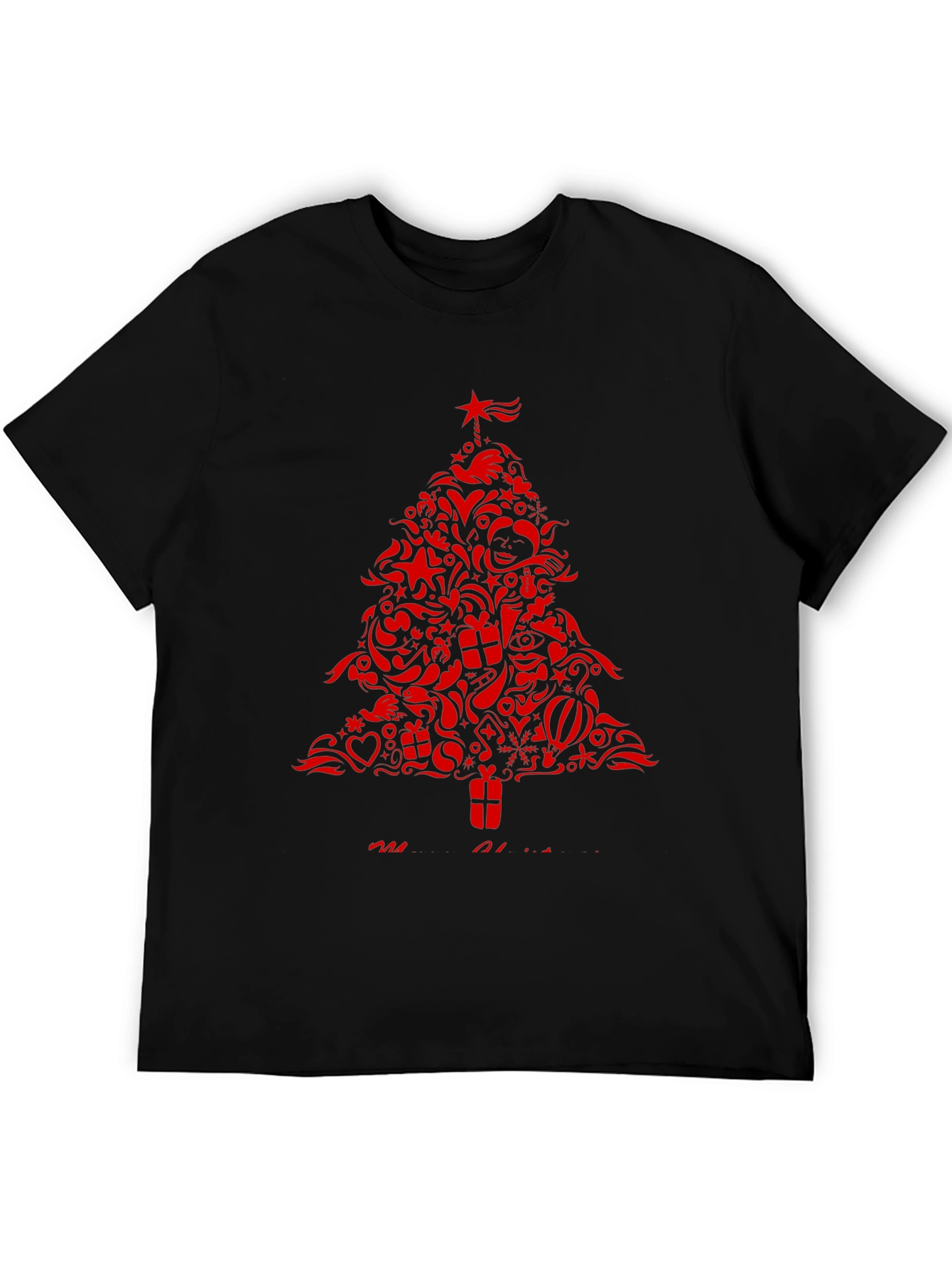 Festive Christmas Tree Graphic Tee - Holiday Style