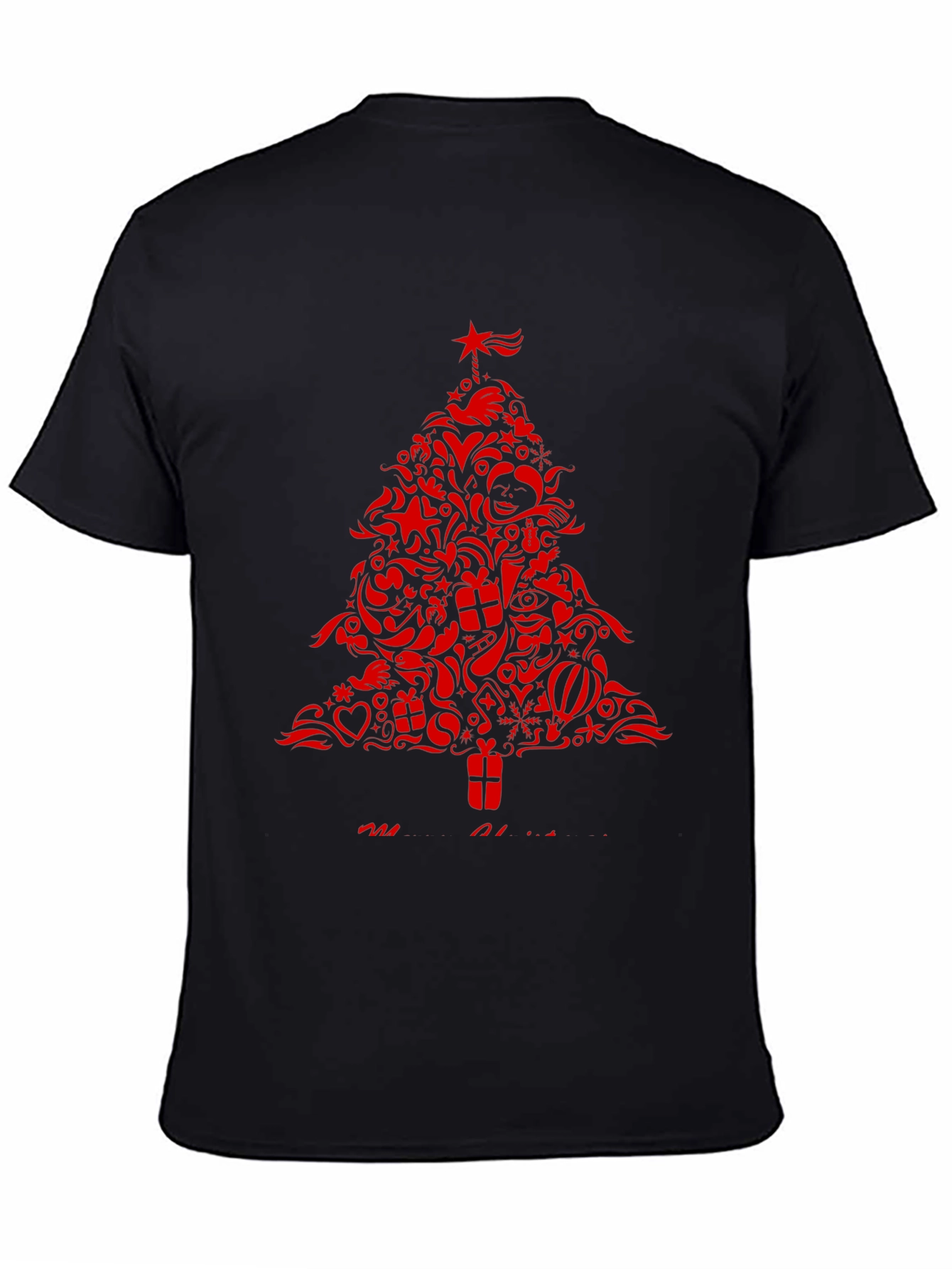 Festive Christmas Tree Graphic Tee - Holiday Style