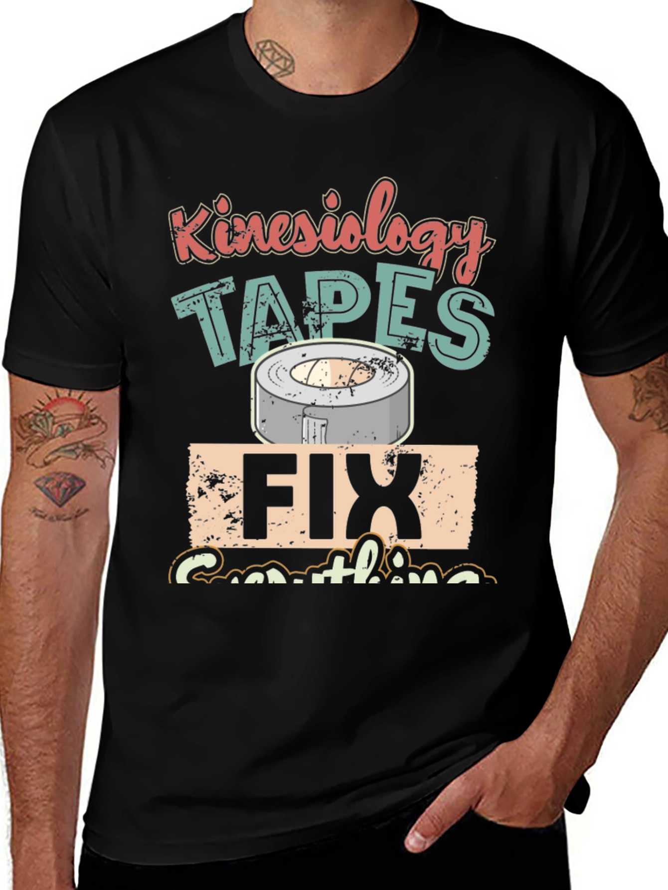 Kinesiology Tapes Graphic T-Shirt - Fix Everything Tee