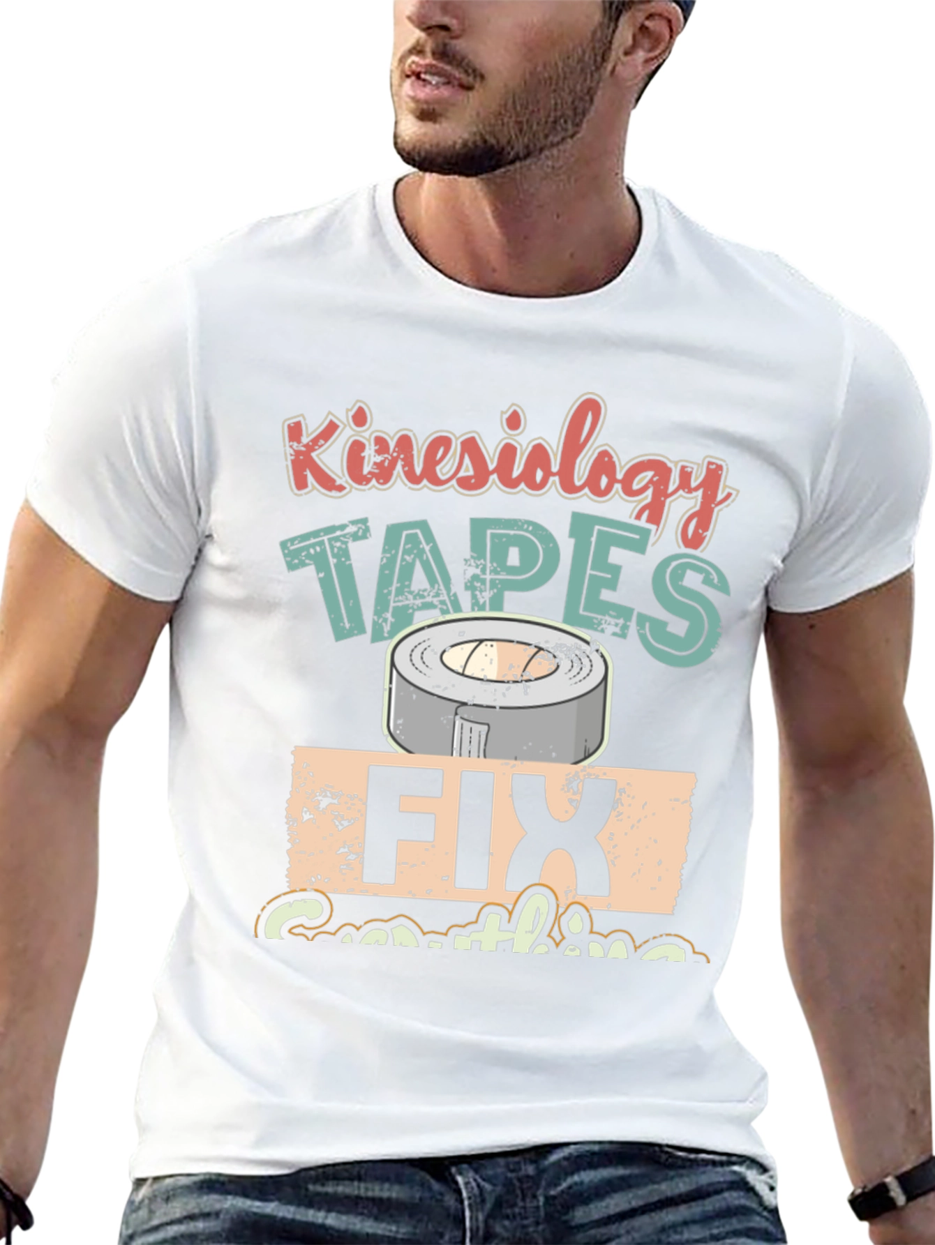 Kinesiology Tapes Graphic T-Shirt - Fix Everything Tee