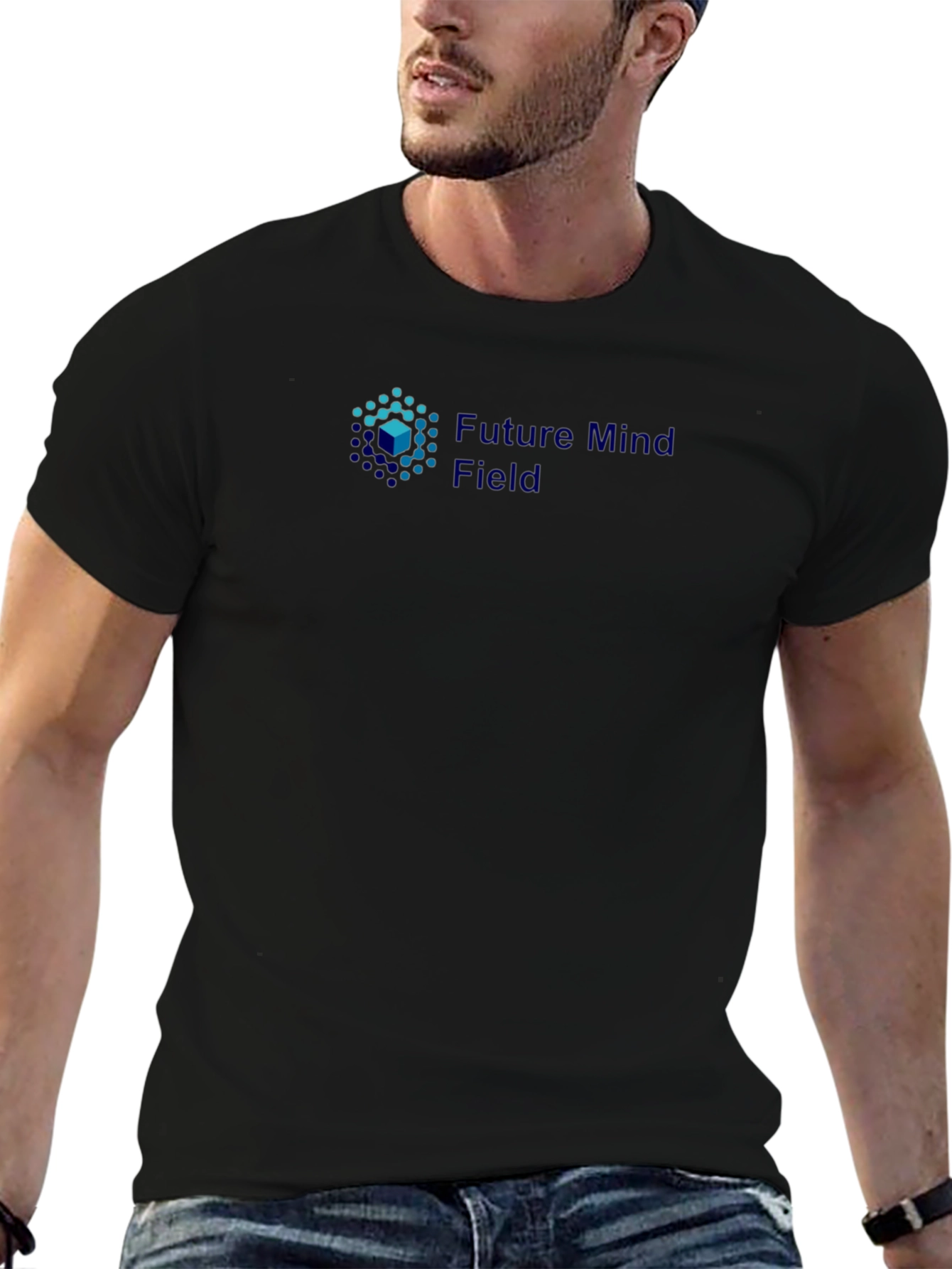 Future Mind Field Black T-Shirt