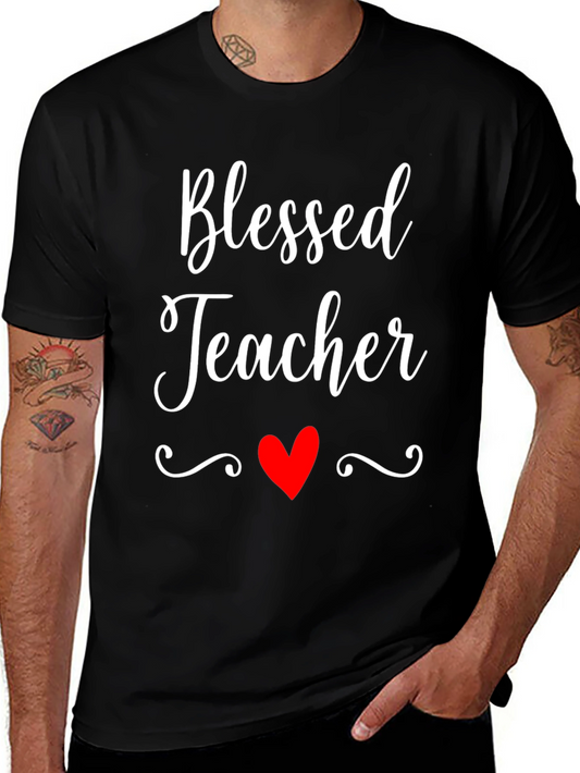 Blessed Teacher Graphic T-Shirt - Unisex Short Sleeve