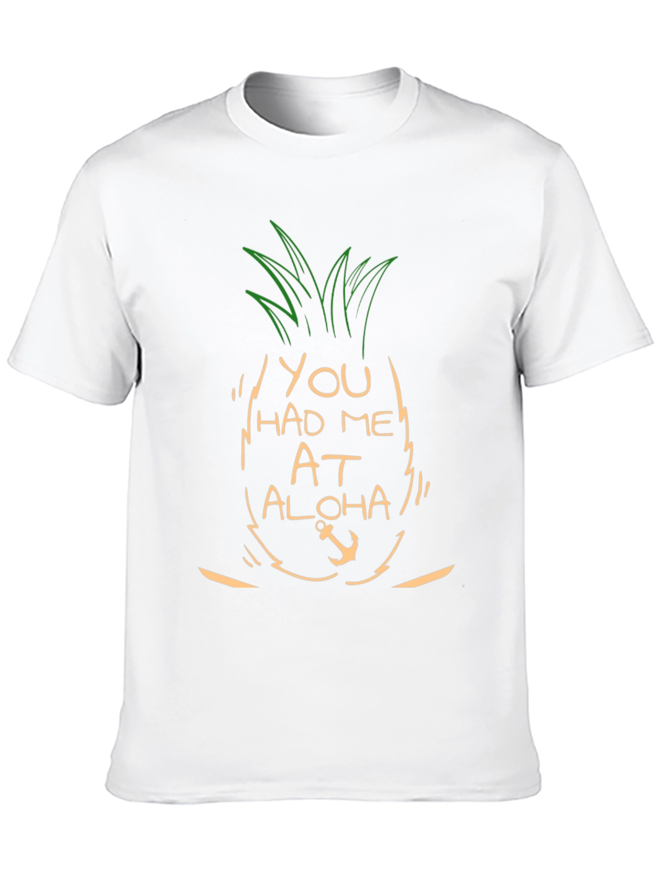 Aloha Pineapple Graphic T-Shirt - Soft Cotton Blend