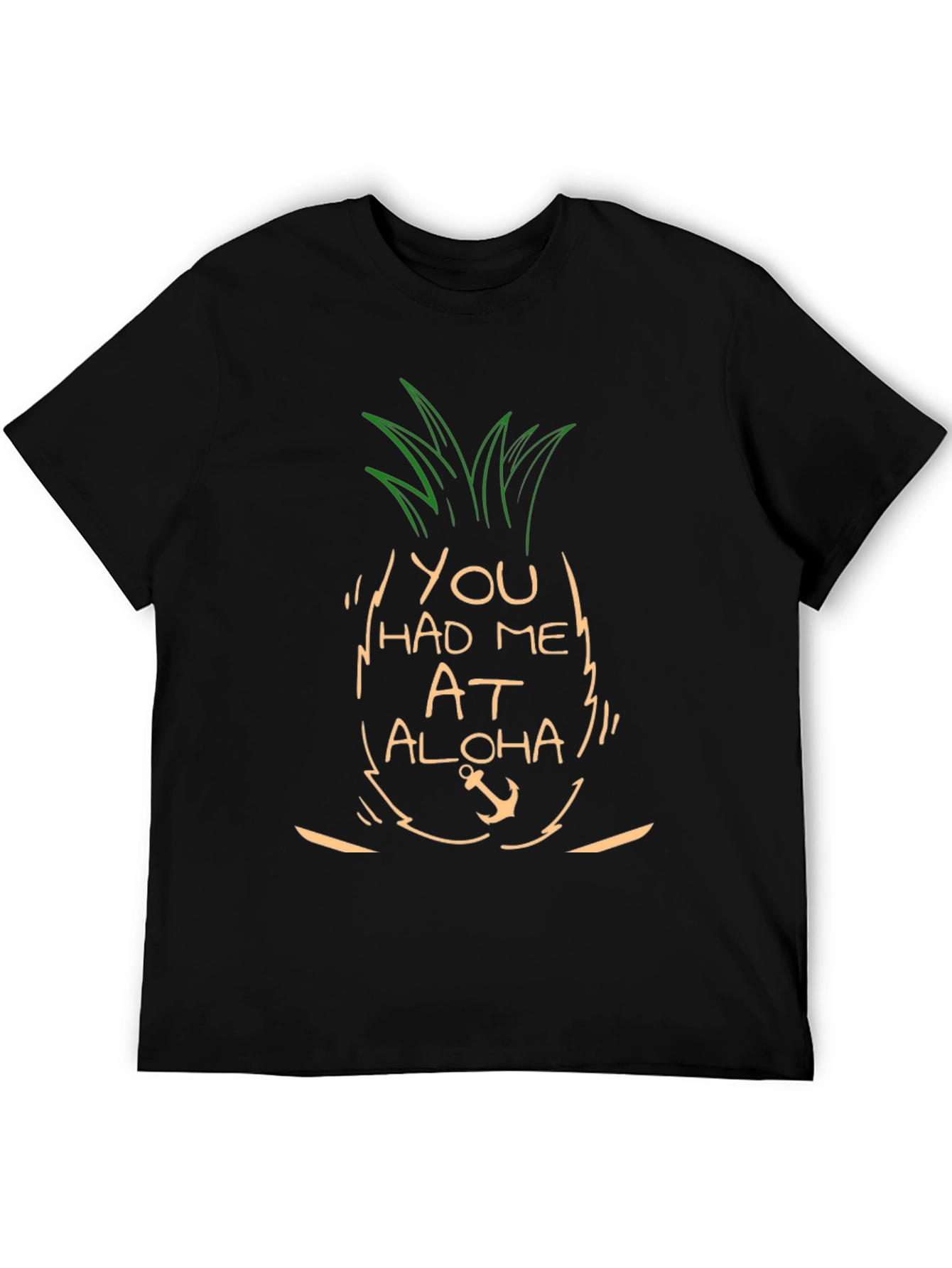Aloha Pineapple Graphic T-Shirt - Soft Cotton Blend