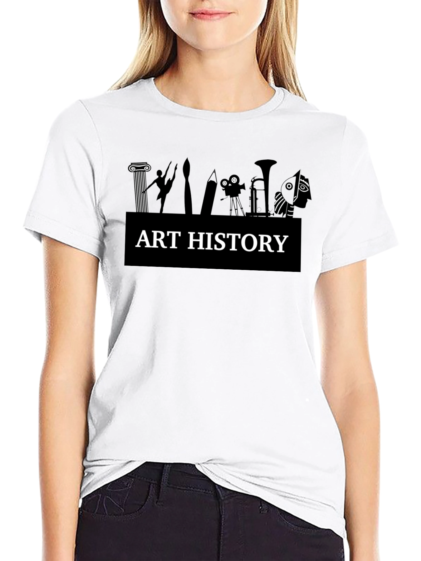 Art History Black T-Shirt
