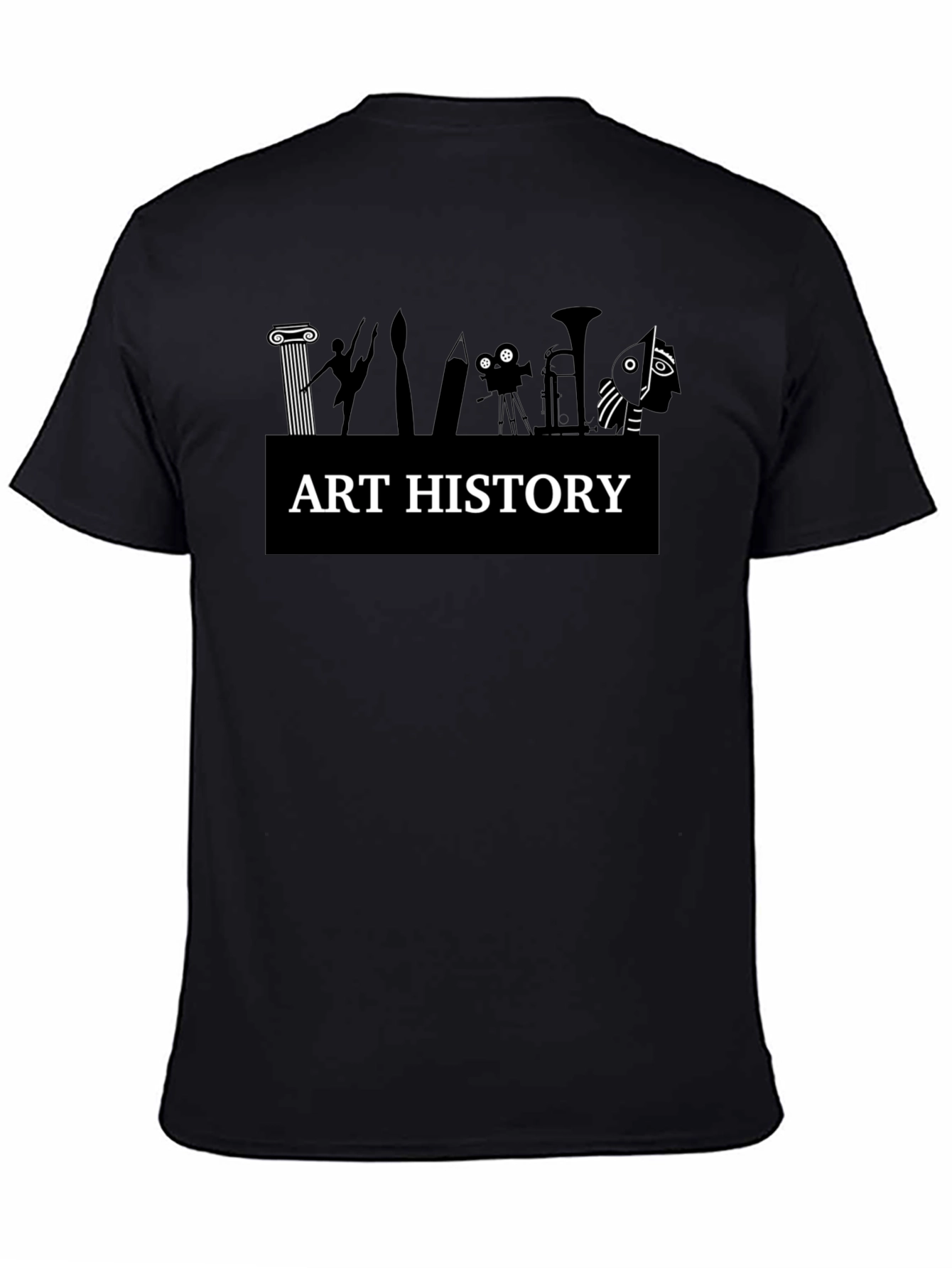 Art History Black T-Shirt
