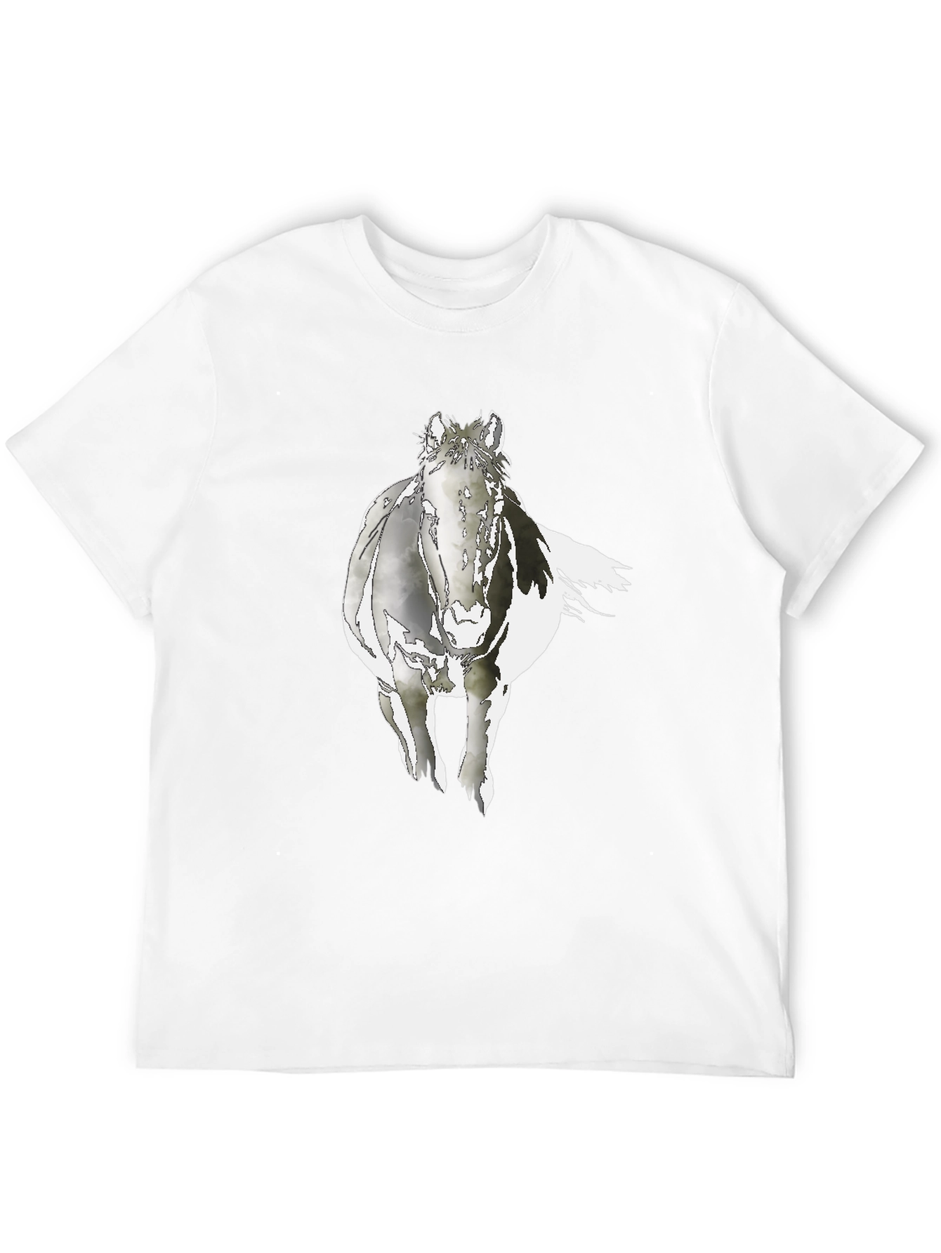Horse Graphic Black T-Shirt - Equestrian Style