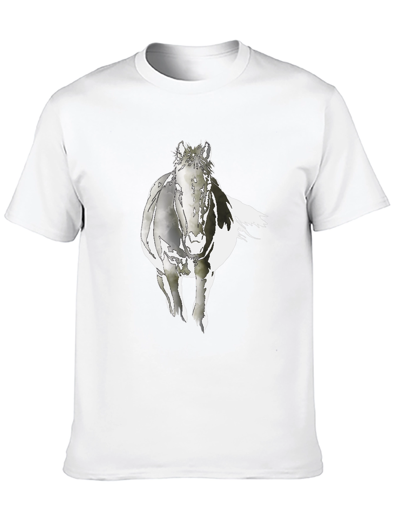 Horse Graphic Black T-Shirt - Equestrian Style