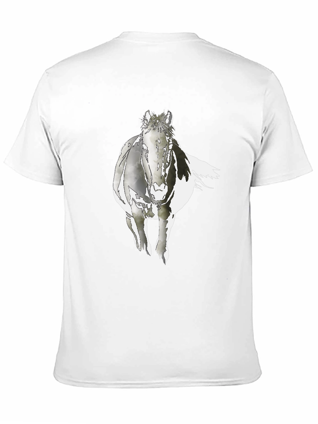 Horse Graphic Black T-Shirt - Equestrian Style
