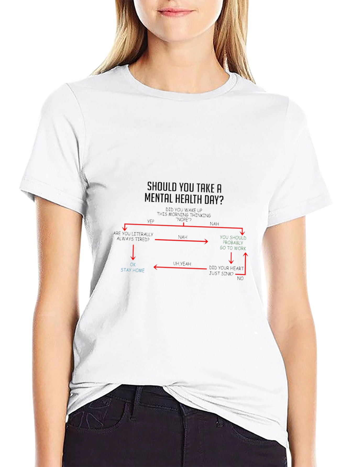 Mental Health Day Flowchart T-Shirt