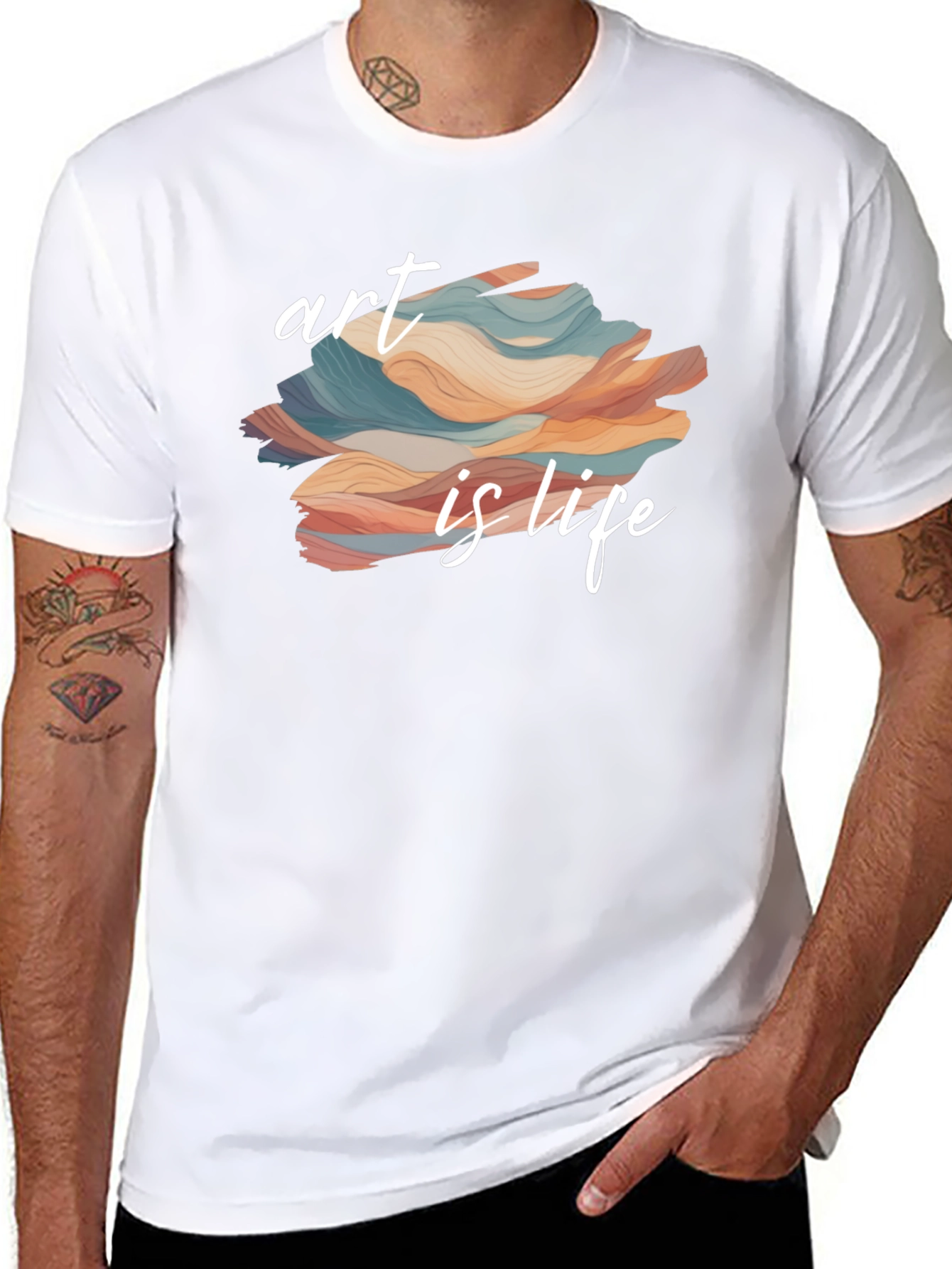 Art is Life Graphic Tee - Black