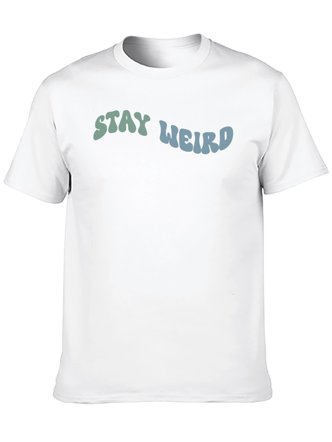 Stay Weird Graphic Tee - Black Cotton T-Shirt