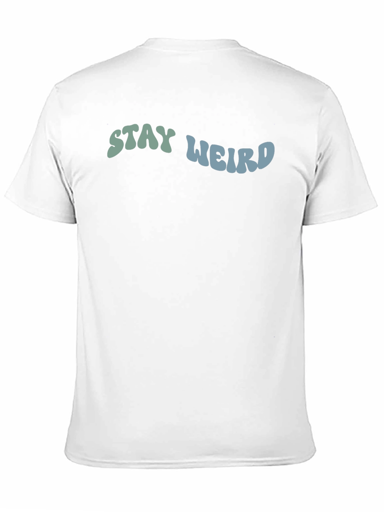 Stay Weird Graphic Tee - Black Cotton T-Shirt