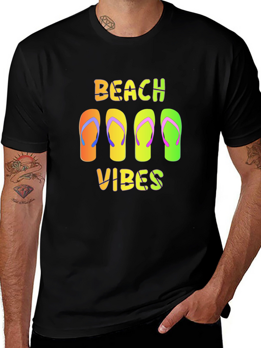 Beach Vibes Flip Flop Graphic T-Shirt