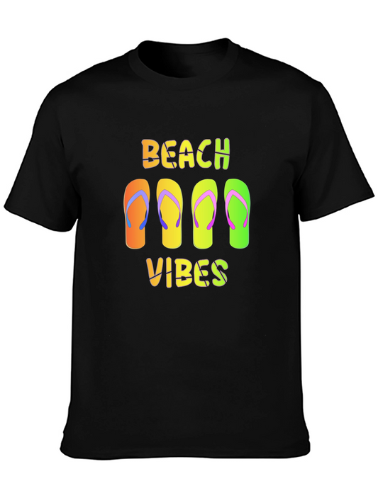 Beach Vibes Flip Flop Graphic T-Shirt