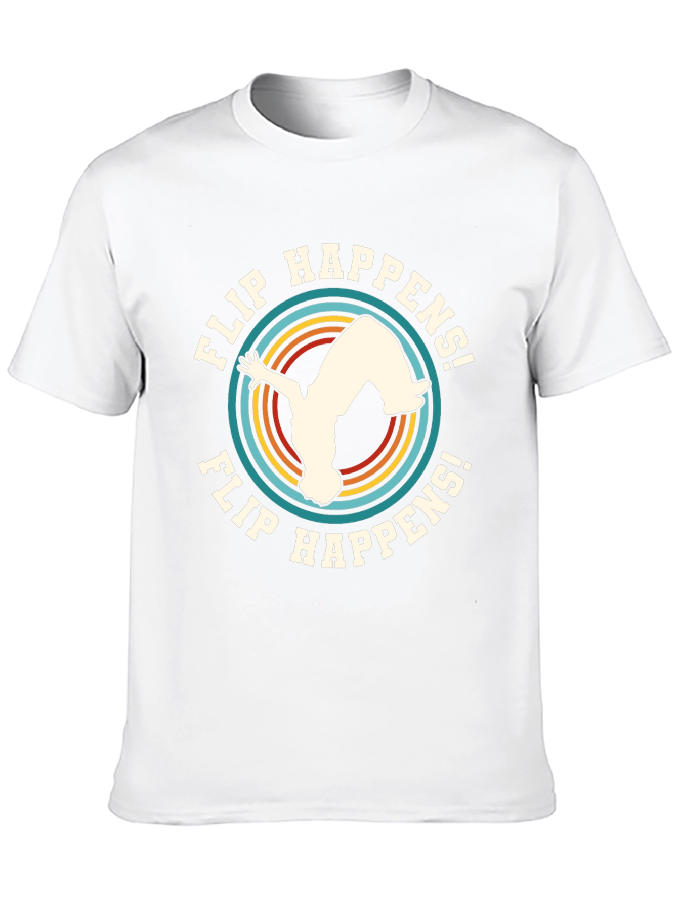 Flip Happens! Black Graphic Tee