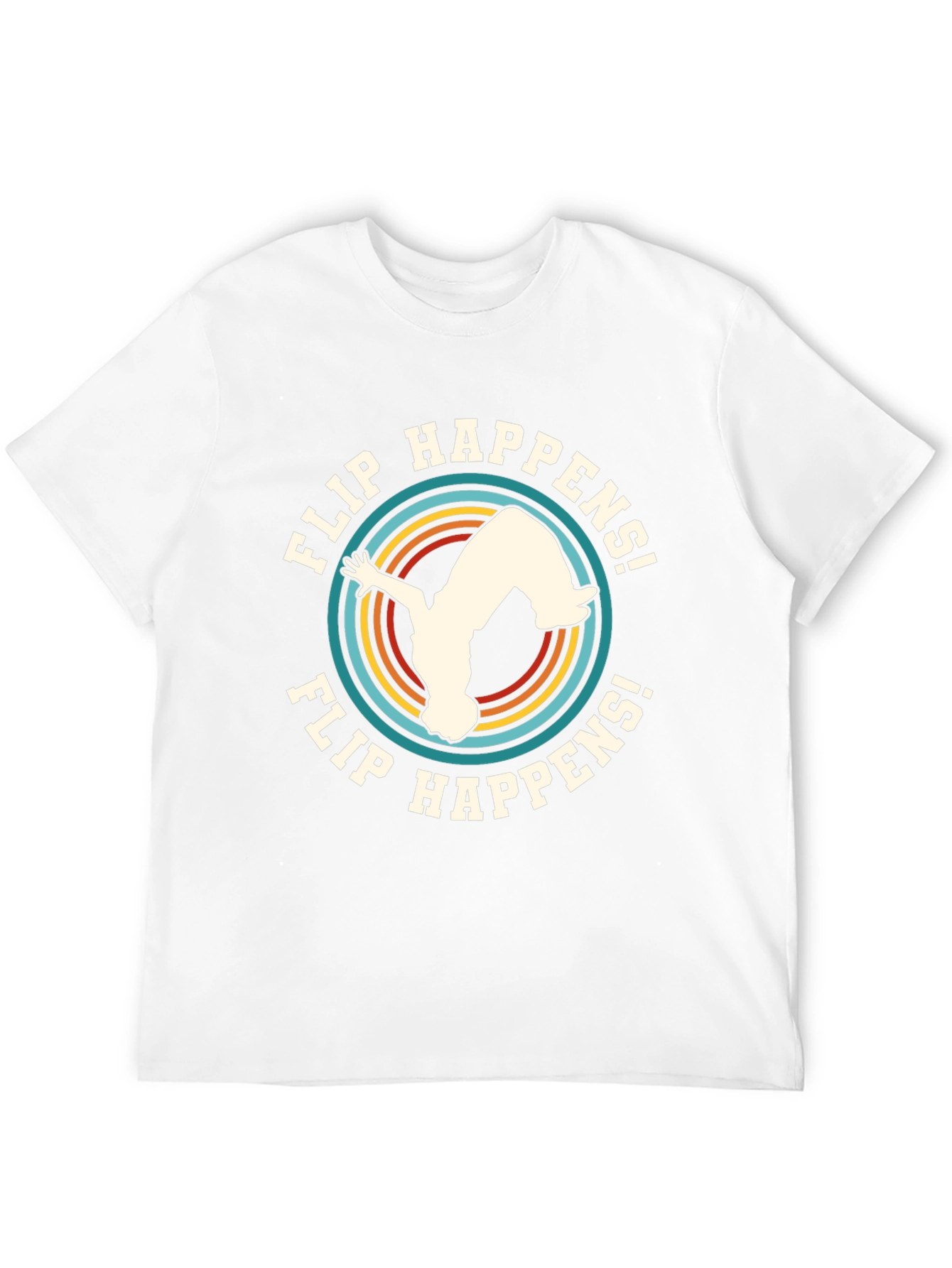 Flip Happens! Black Graphic Tee